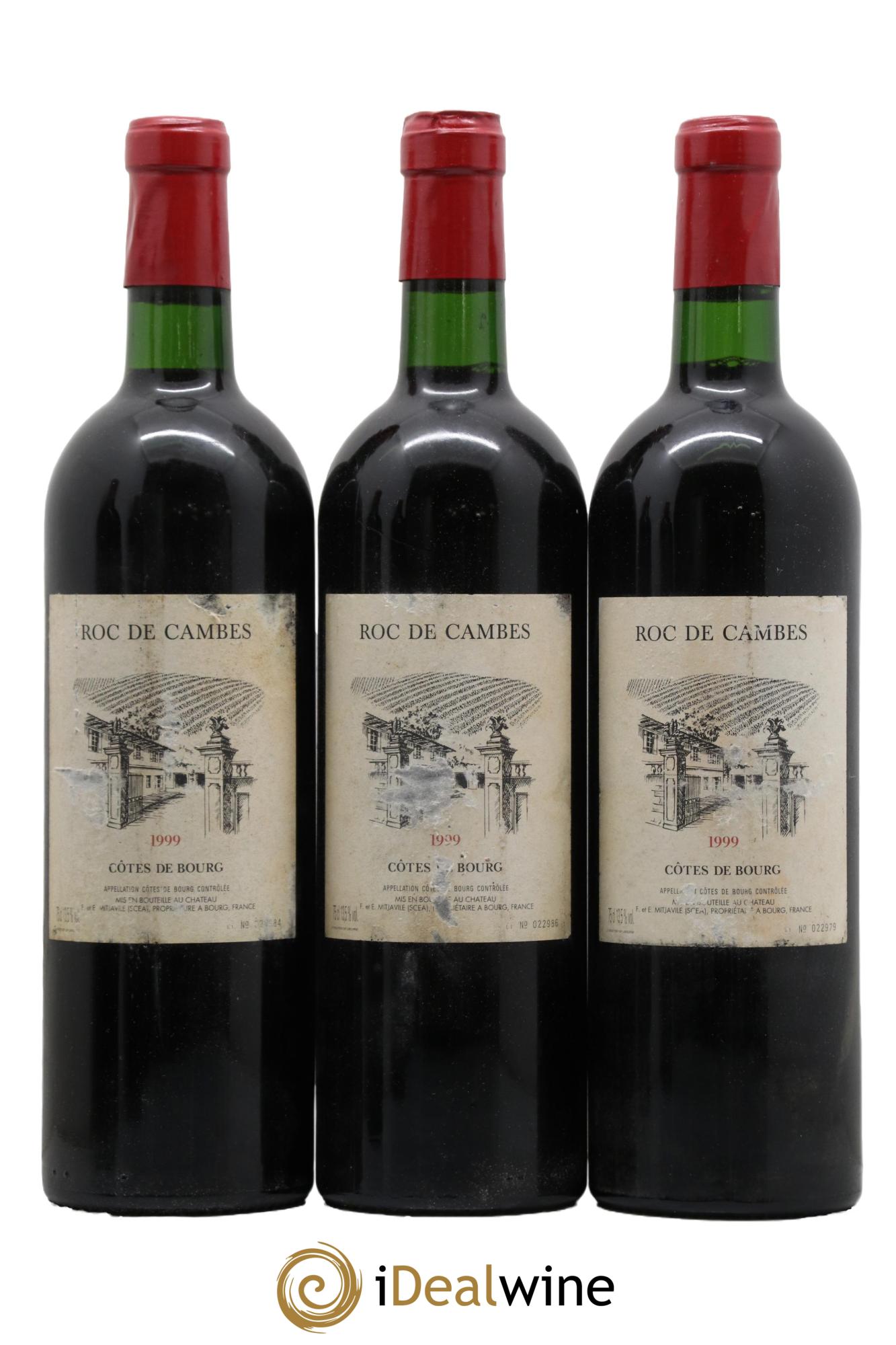 Roc de Cambes 1999 - Lot of 3 bottles - 0