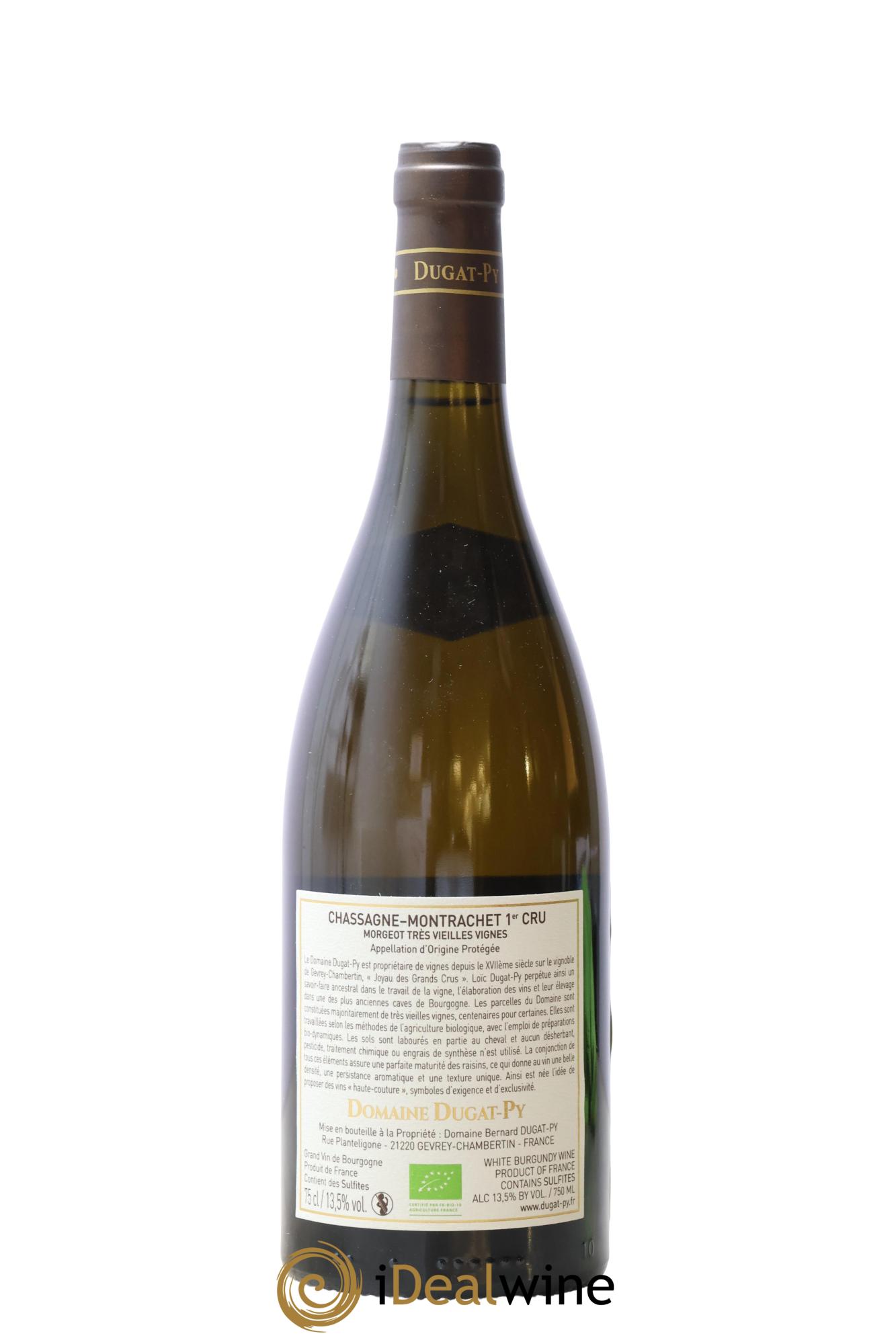 Chassagne-Montrachet 1er Cru Morgeot Dugat-Py Très Vieilles Vignes 2018 - Lot de 1 bouteille - 1