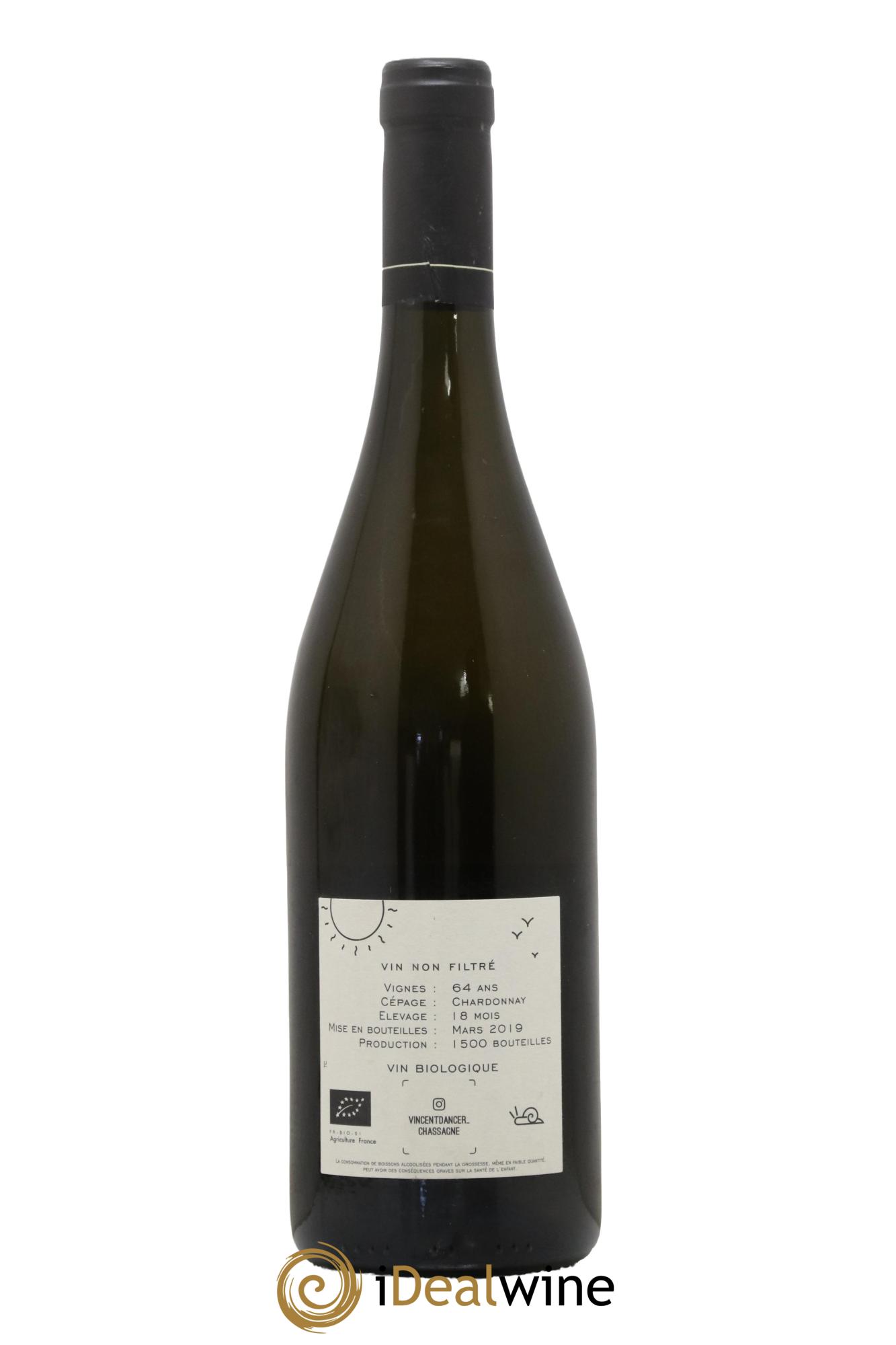 Chassagne-Montrachet 1er Cru (Morgeot) Tête du Clos Vincent Dancer 2017 - Lot of 1 bottle - 1