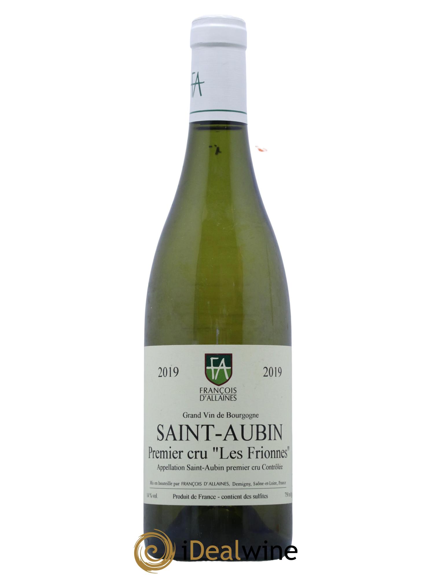Saint-Aubin 1er Cru Les Frionnes François d'Allaines 2019 - Lot de 1 bouteille - 0