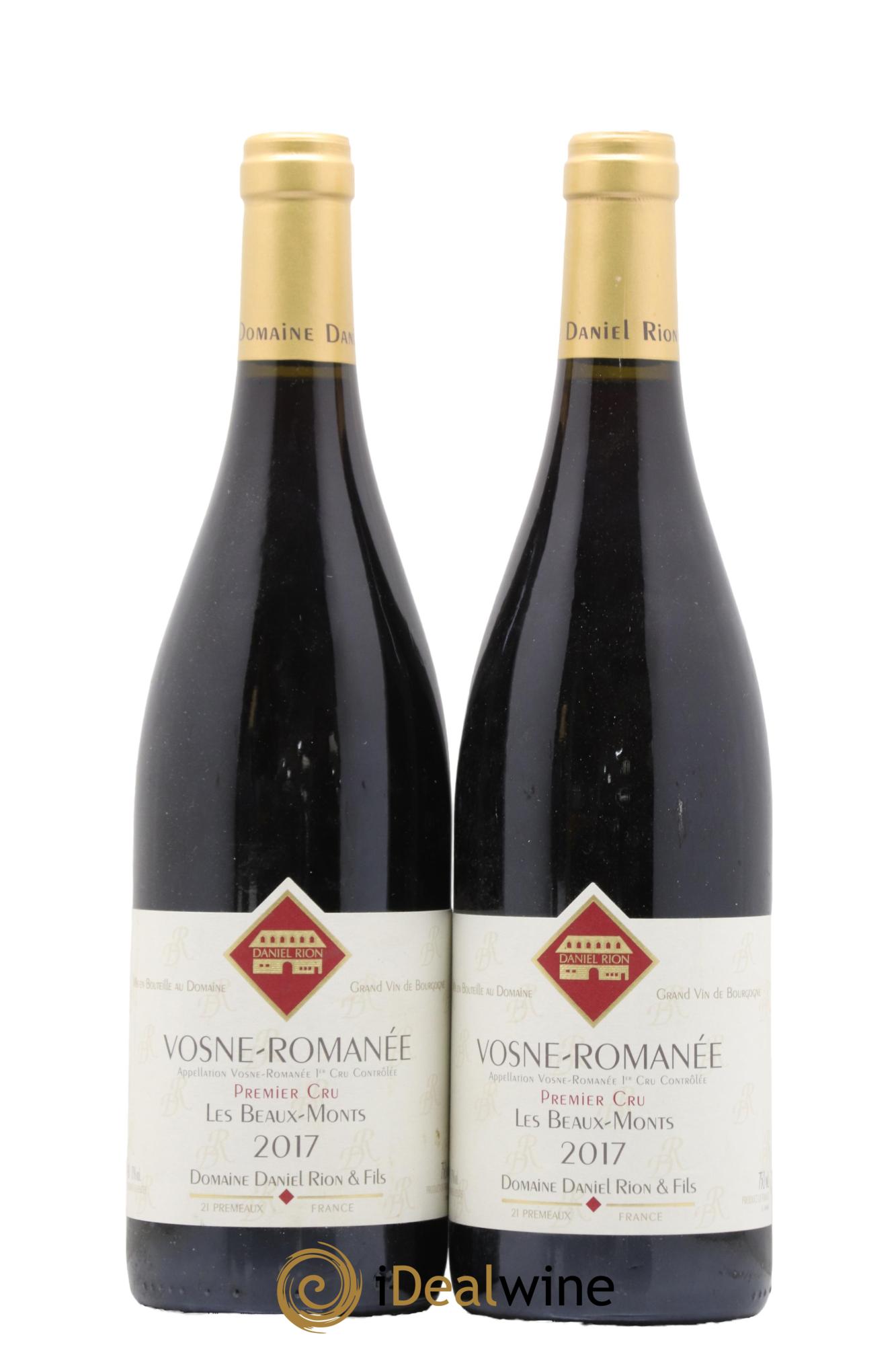Vosne-Romanée 1er Cru Les Beaux Monts Daniel Rion 2017 - Lot de 2 bouteilles - 0