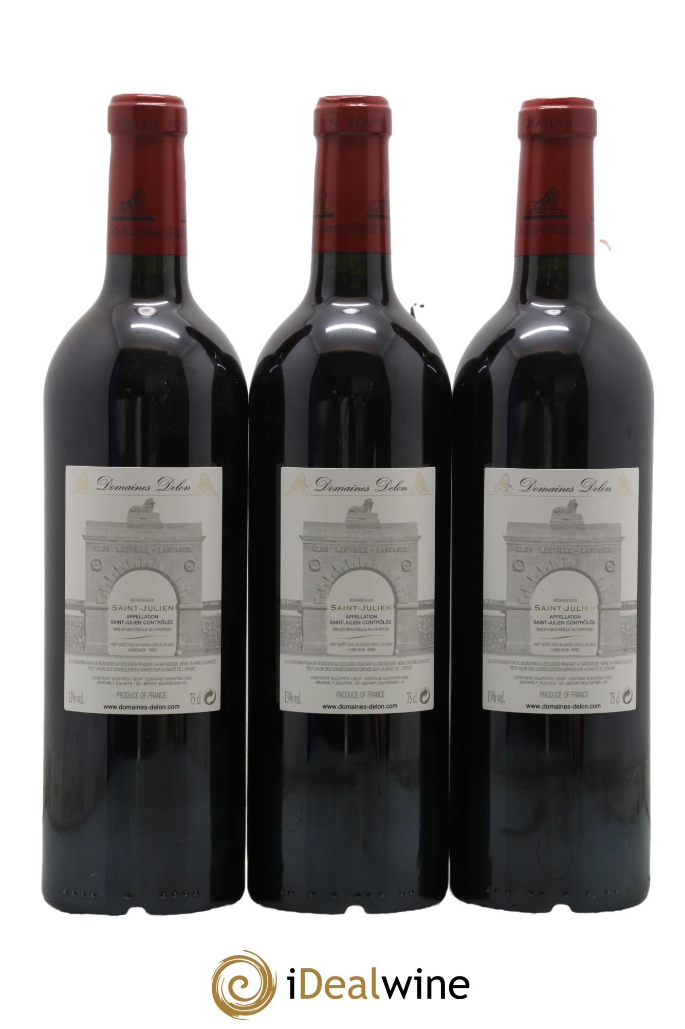 Château Léoville Las Cases 2ème Grand Cru Classé 2012 - Lot of 3 bottles - 1