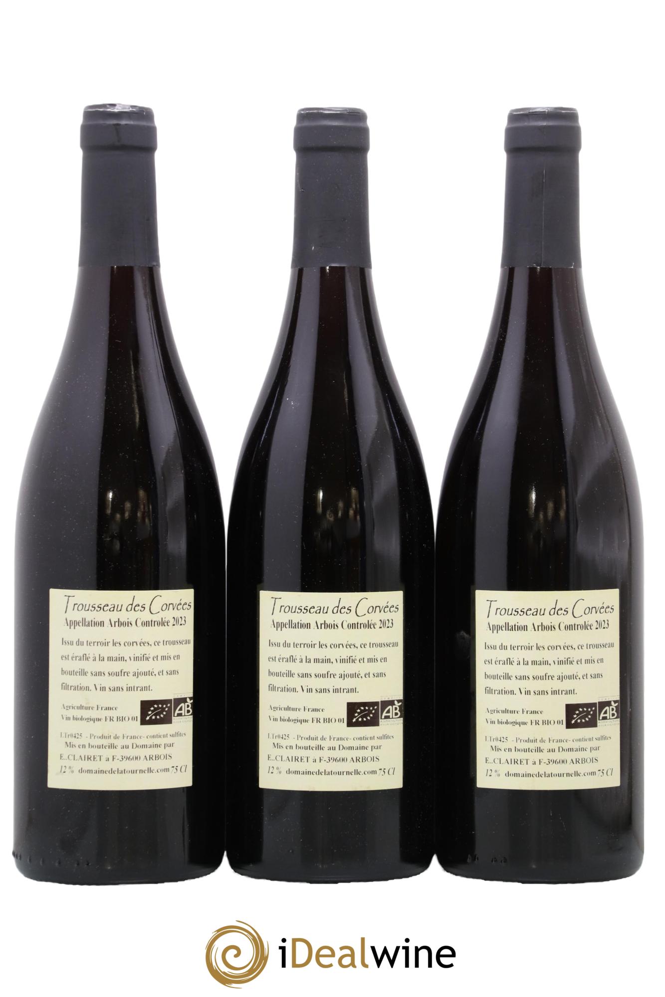 Arbois Trousseau des Corvées Domaine de la Tournelle 2023 - Lot de 3 bouteilles - 1