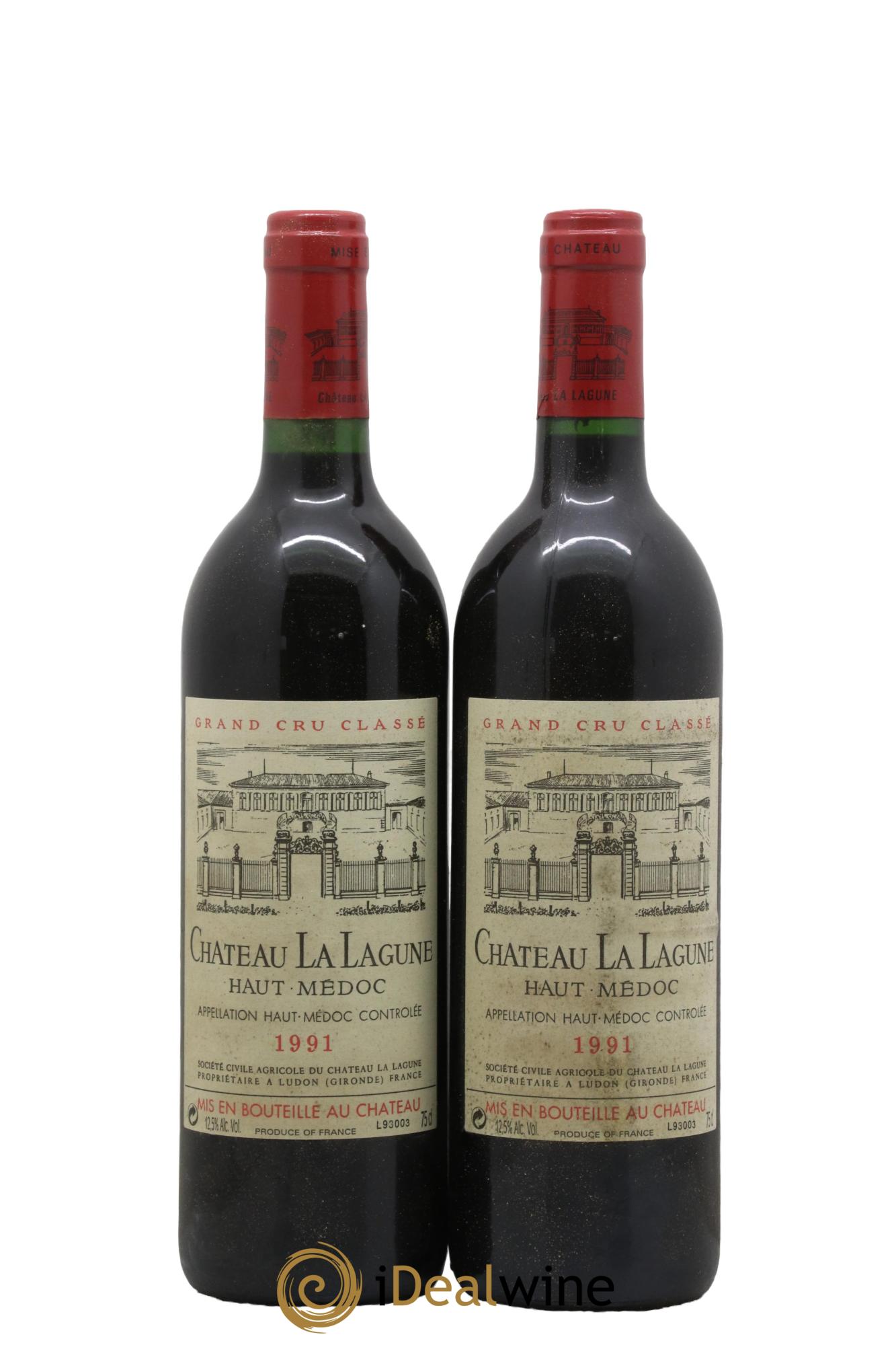 Château la Lagune 3ème Grand Cru Classé 1991 - Lot de 2 bouteilles - 0
