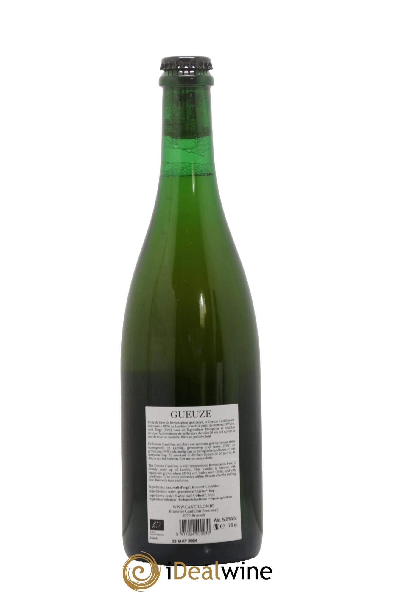 Bière Lambic Bio Gueuze Cantillon (bottled 2024) - Lot de 1 bouteille - 1