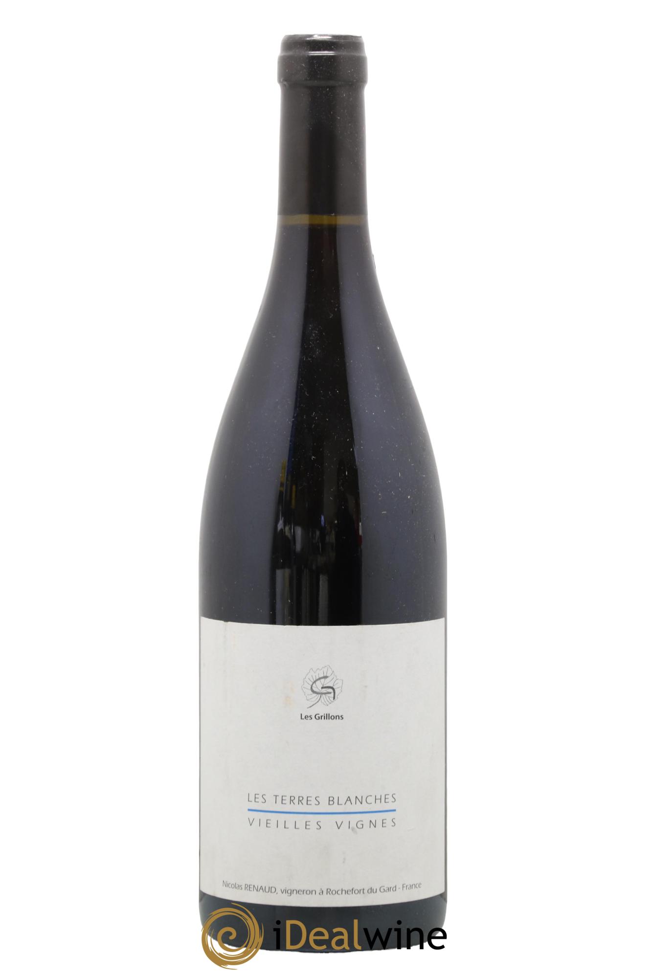 Vin de France Les Terres Blanches Vieilles vignes Clos des Grillons 2018 - Lot de 1 bouteille - 0