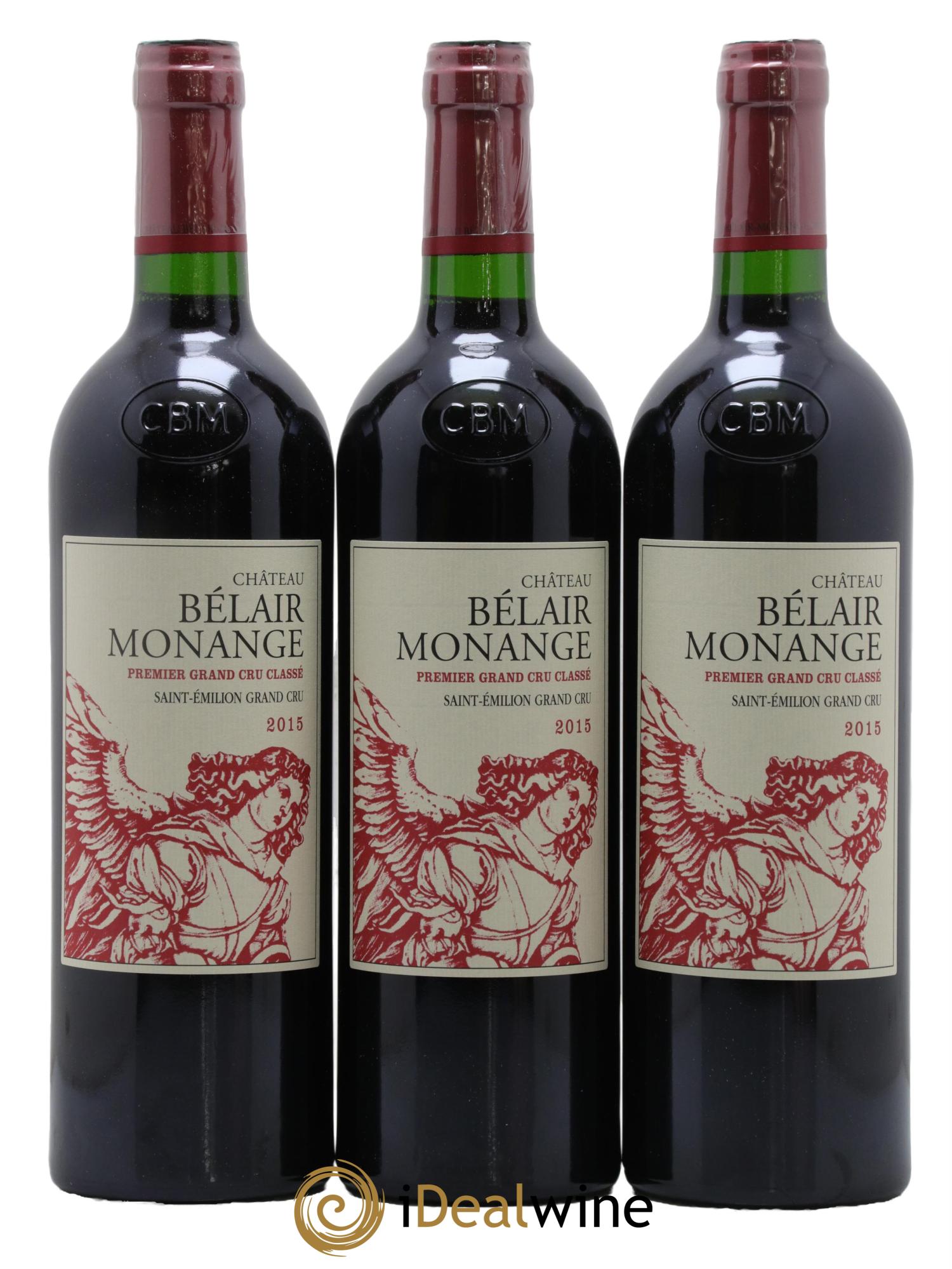 Château Belair (Belair-Monange) 1er Grand Cru Classé B 2015 - Lot de 6 bouteilles - 1