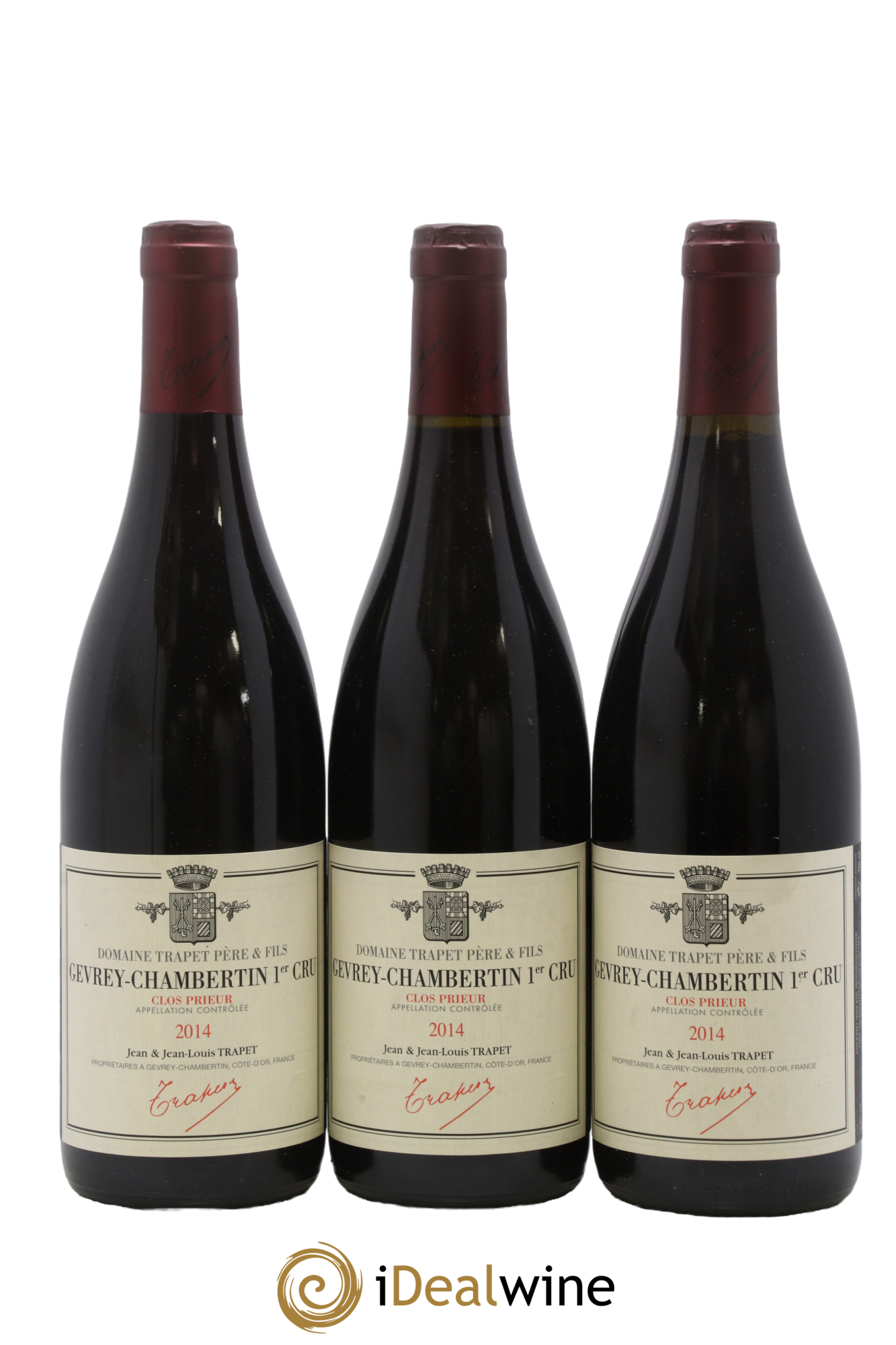 Gevrey-Chambertin 1er Cru Clos Prieur Domaine Trapet 2014 - Lotto di 3 bottiglie - 0