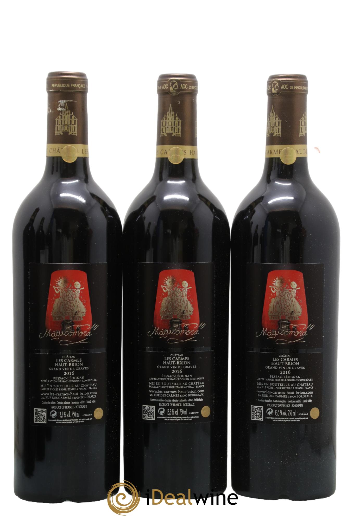 Château Les Carmes Haut-Brion 2016 - Lot of 6 bottles - 4