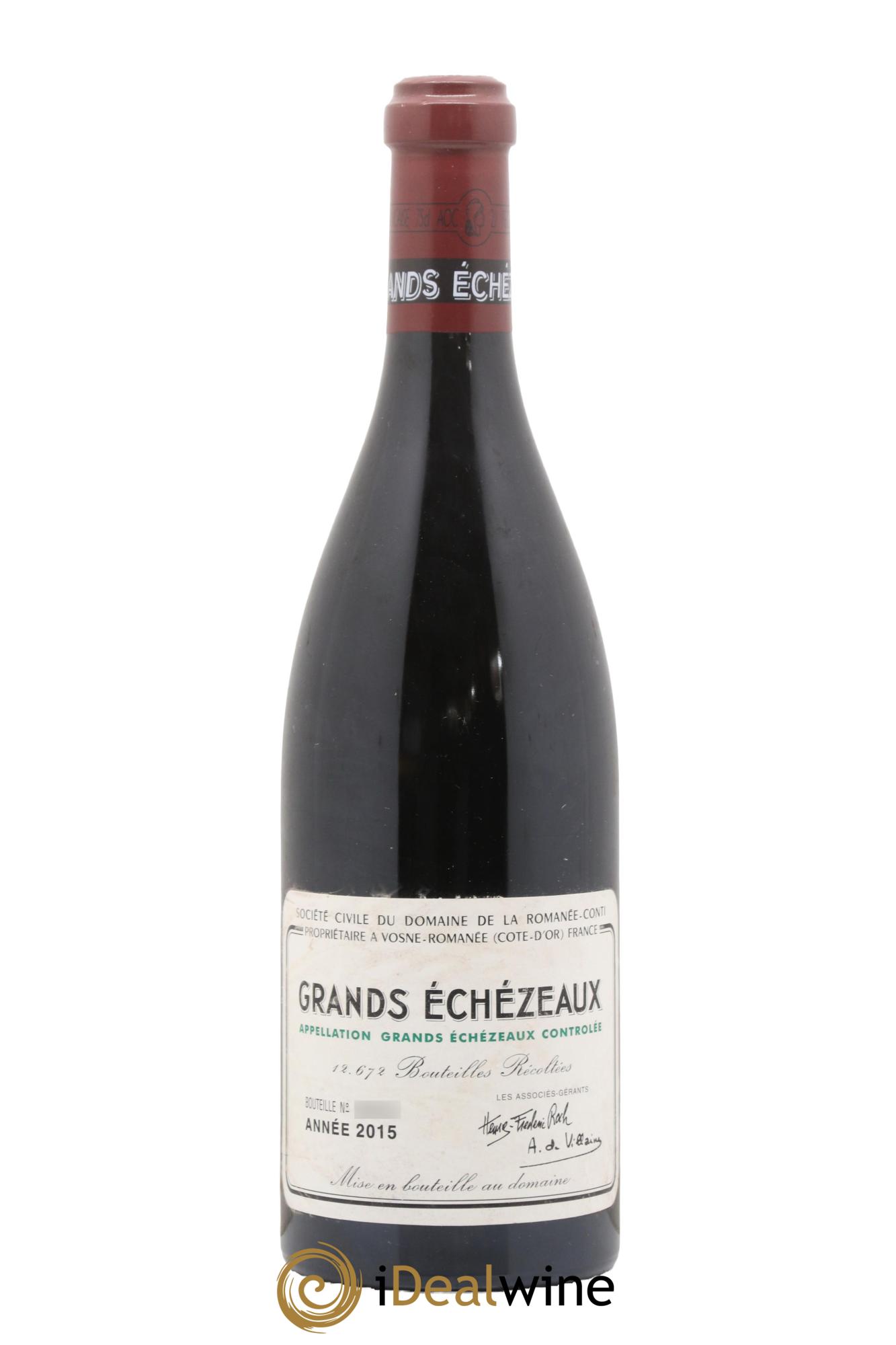 Grands-Echezeaux Grand Cru Domaine de la Romanée-Conti 2015 - Lot de 1 bouteille - 0