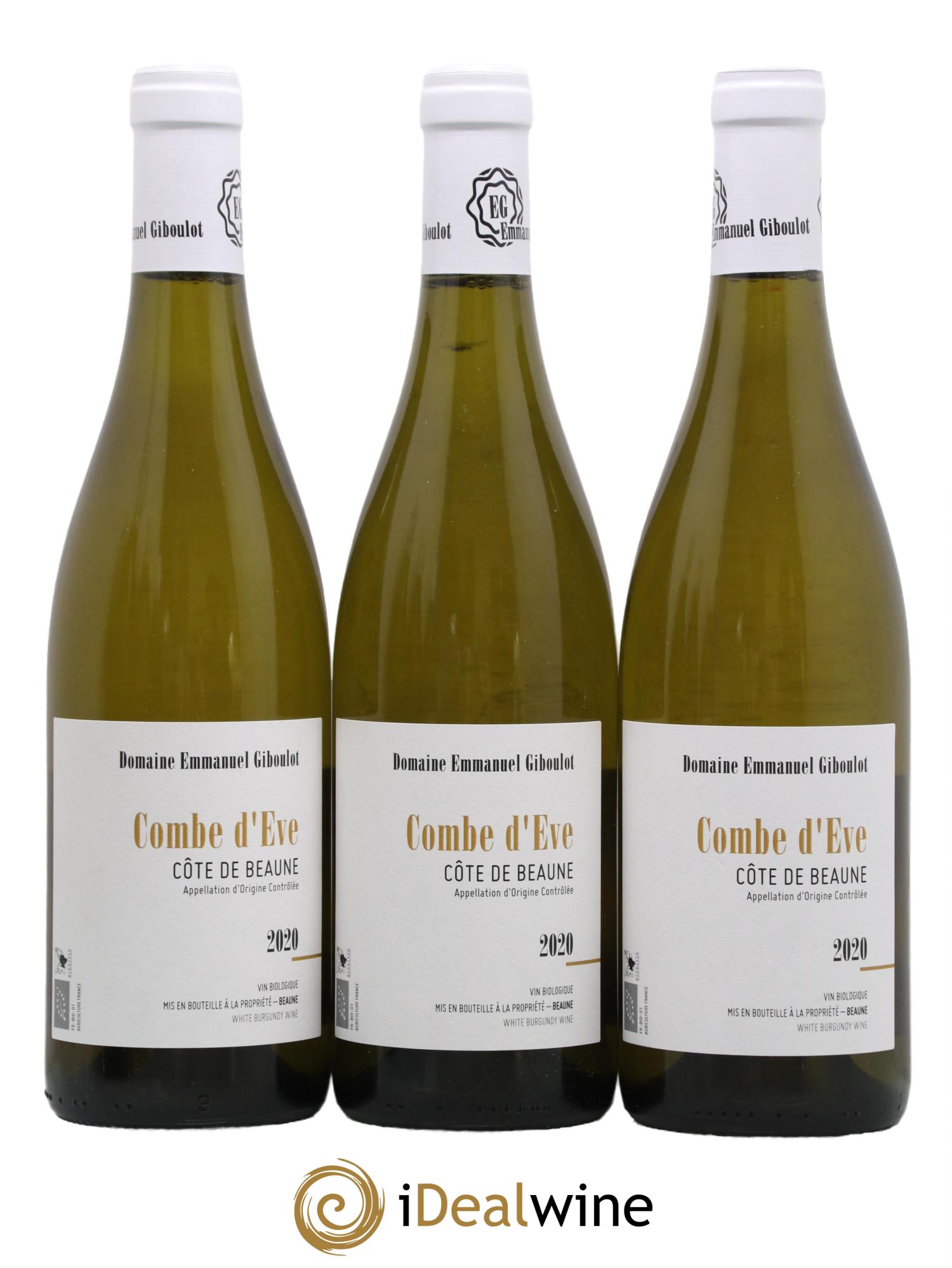 Côte de Beaune Combe d'Eve Emmanuel Giboulot (Domaine)  2020 - Lotto di 6 bottiglie - 1