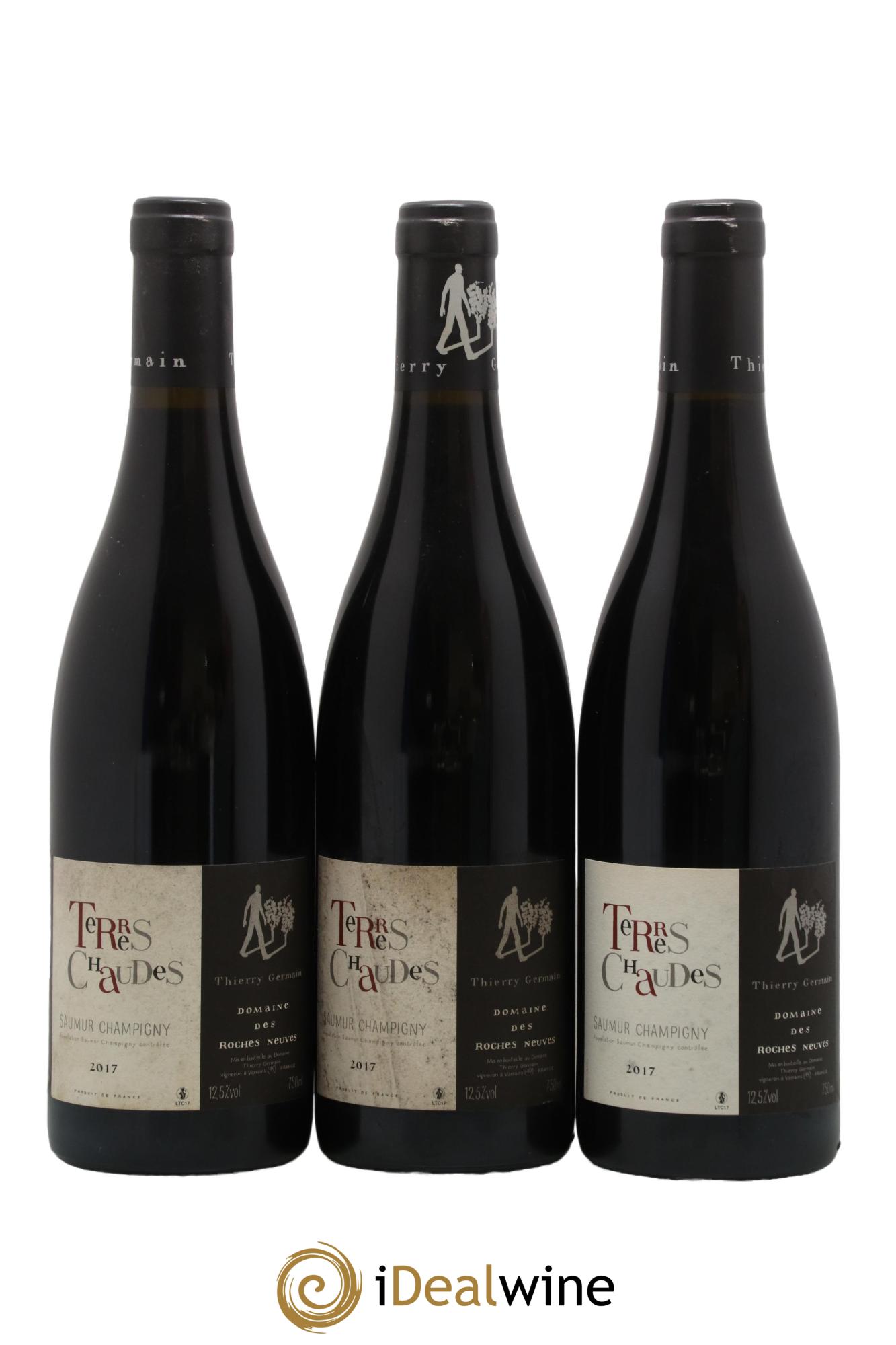 Saumur-Champigny Terres Chaudes Domaine des Roches Neuves - Thierry Germain 2017 - Lot de 3 bouteilles - 0