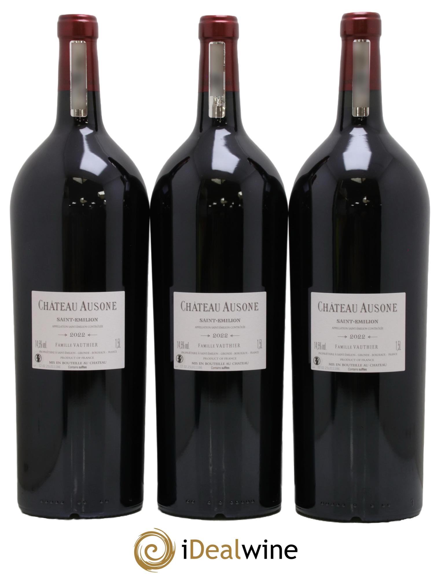 Château Ausone 1er Grand Cru Classé A  2022 - Lot de 3 magnums - 1