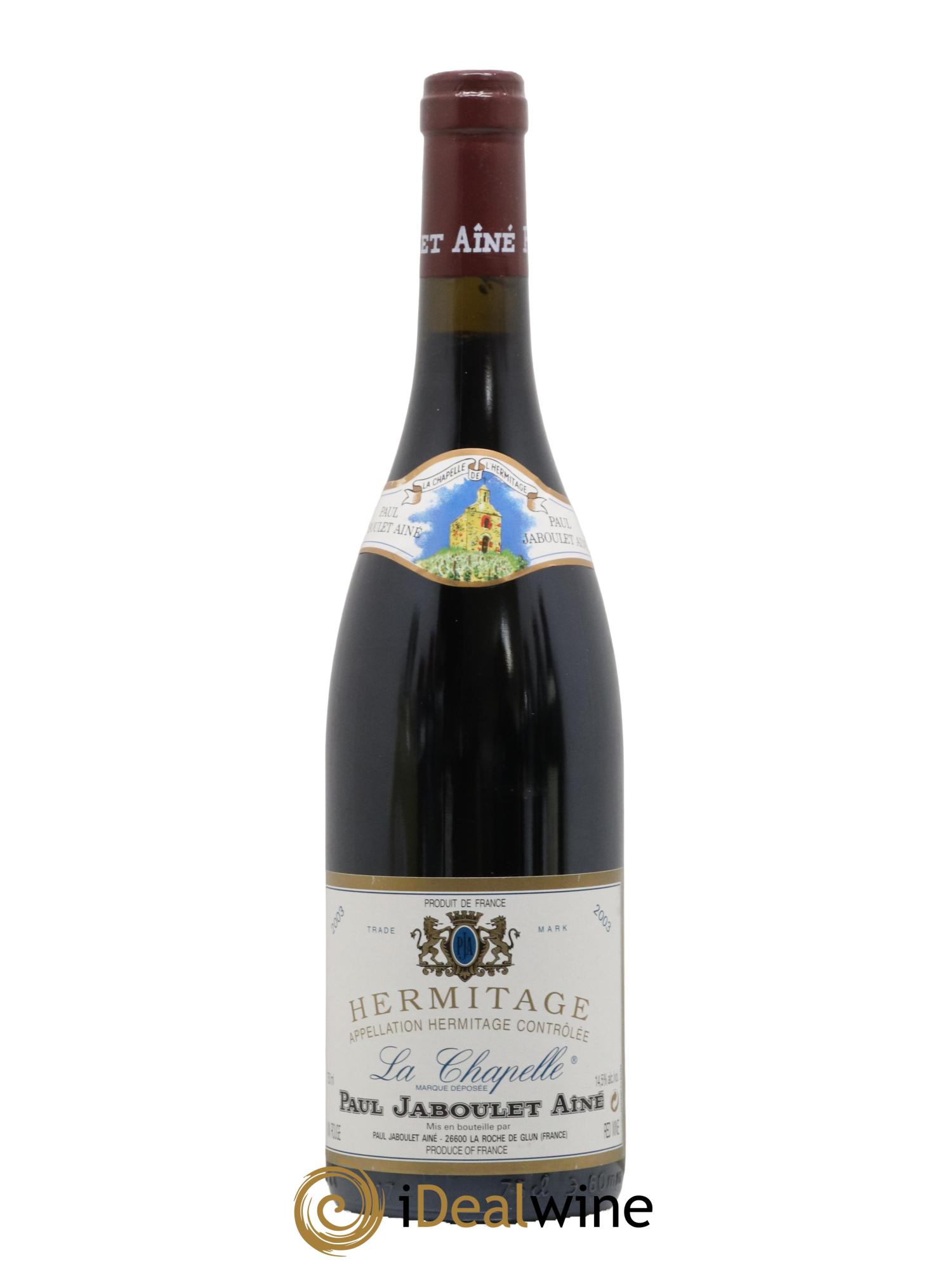 Hermitage La Chapelle Paul Jaboulet Ainé 2003 - Lot de 1 bouteille - 1