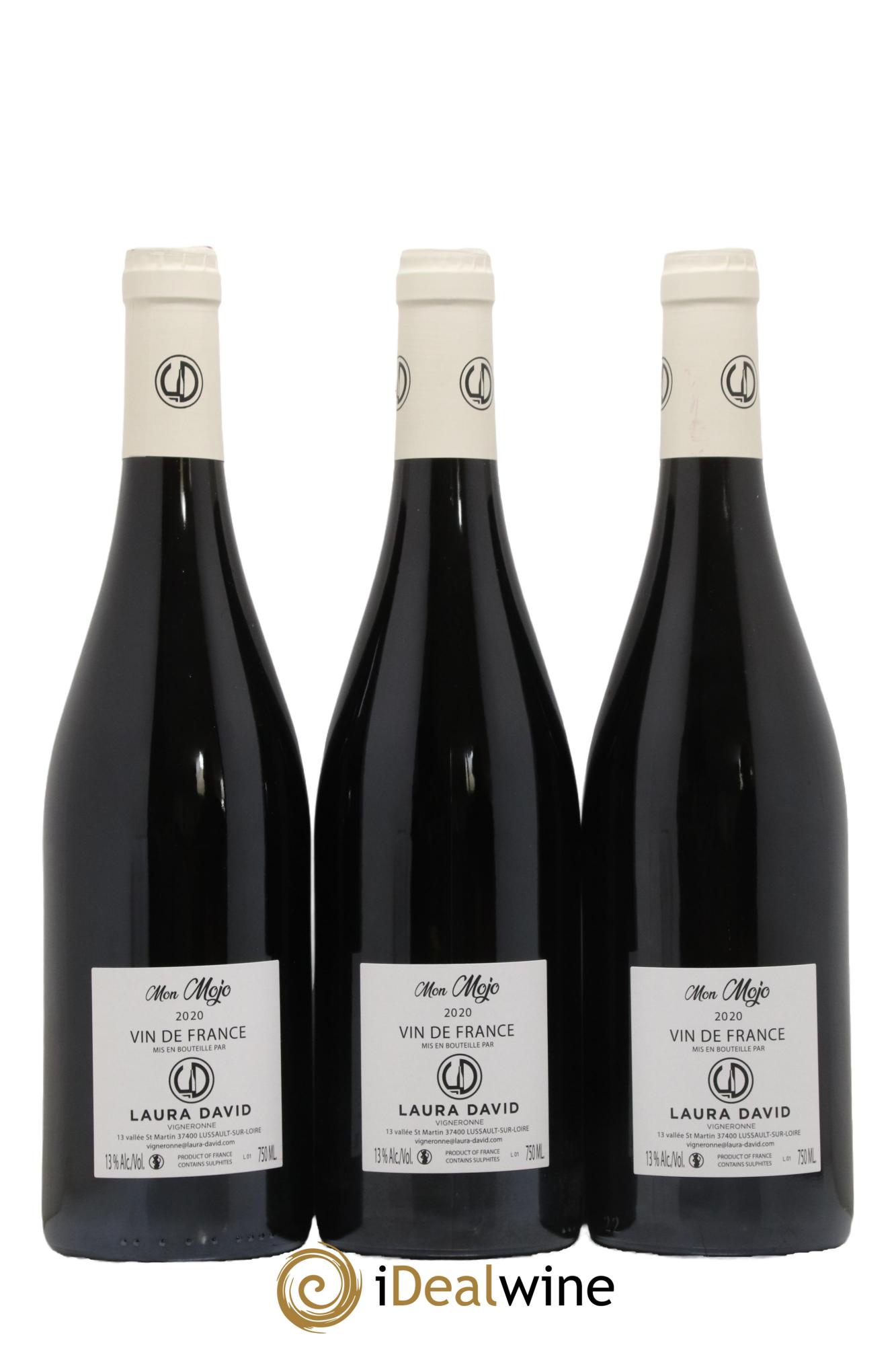 Vin de France Mon Mojo Domaine Laura David 2020 - Lot de 3 bouteilles - 1