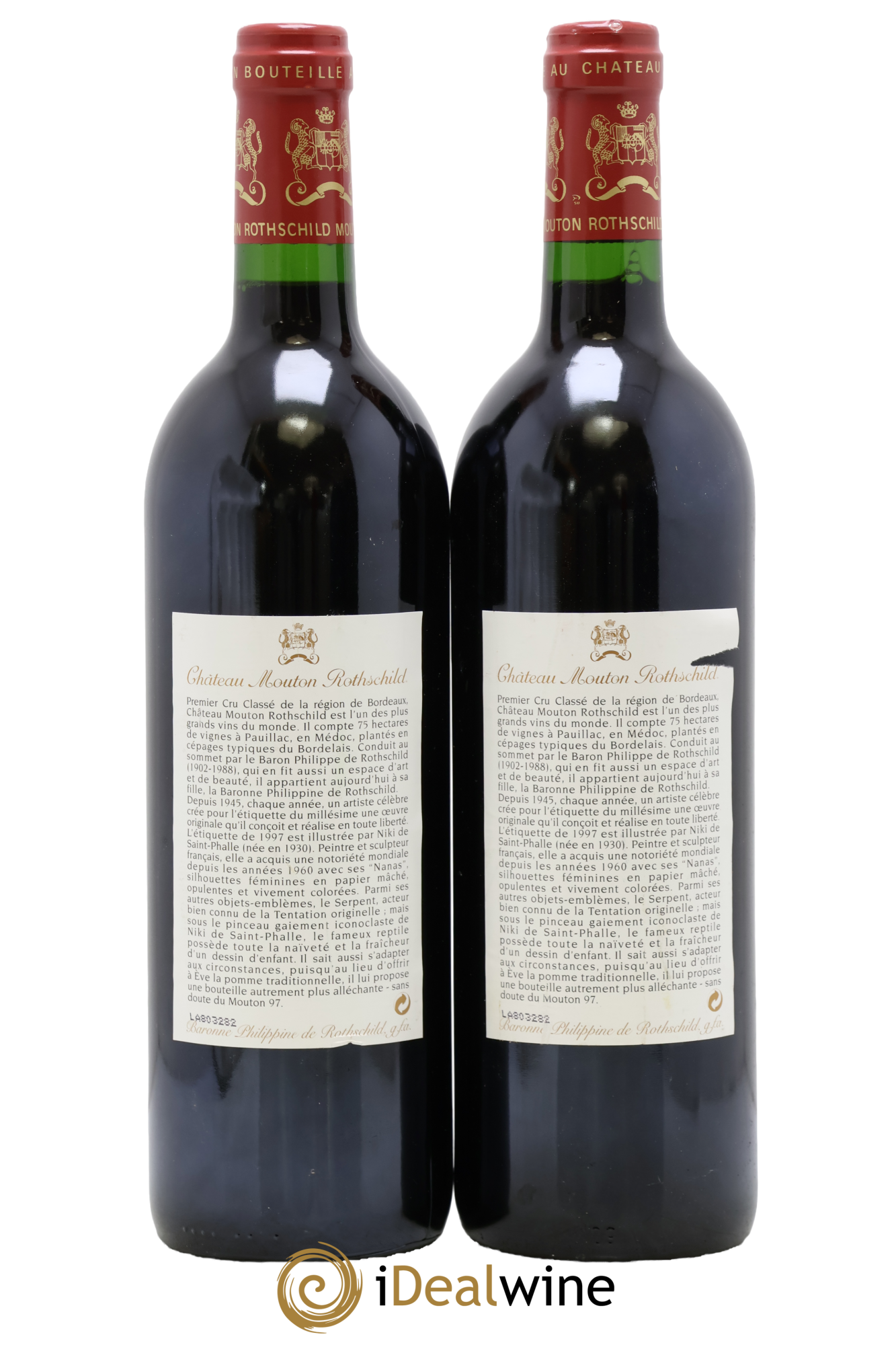 Château Mouton Rothschild 1er Grand Cru Classé 1997 - Lot de 2 bouteilles - 2