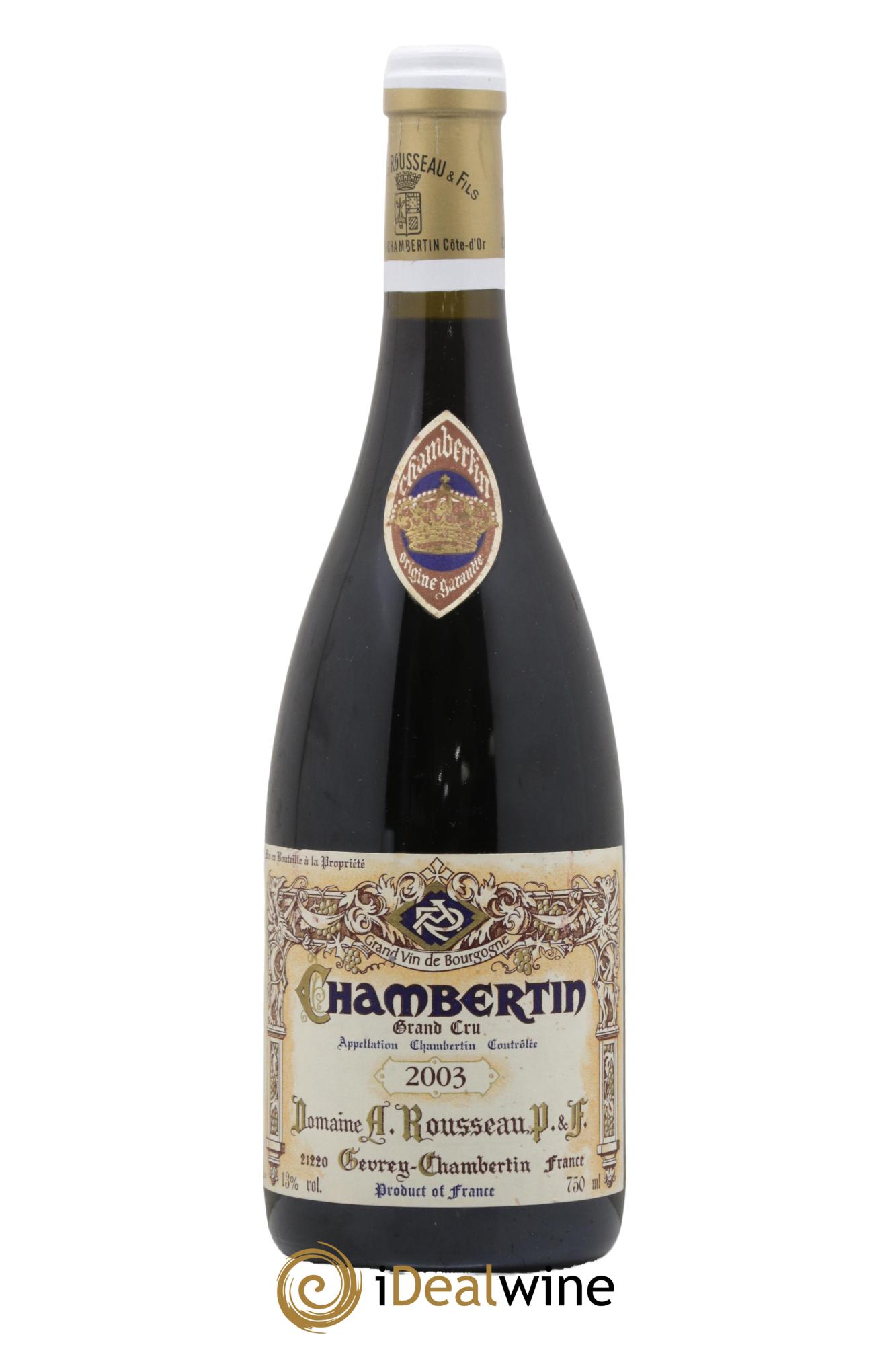 Chambertin Grand Cru Armand Rousseau (Domaine) 2003 - Lot of 1 bottle - 0