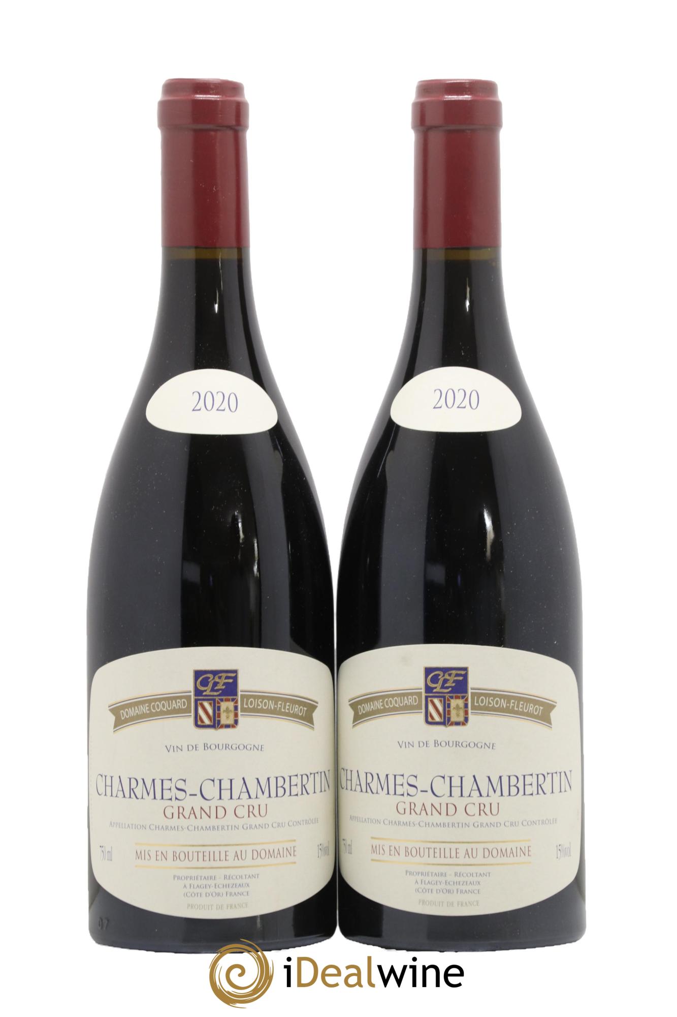 Charmes-Chambertin Grand Cru Coquard Loison-Fleurot 2020 - Lot de 2 bouteilles - 0