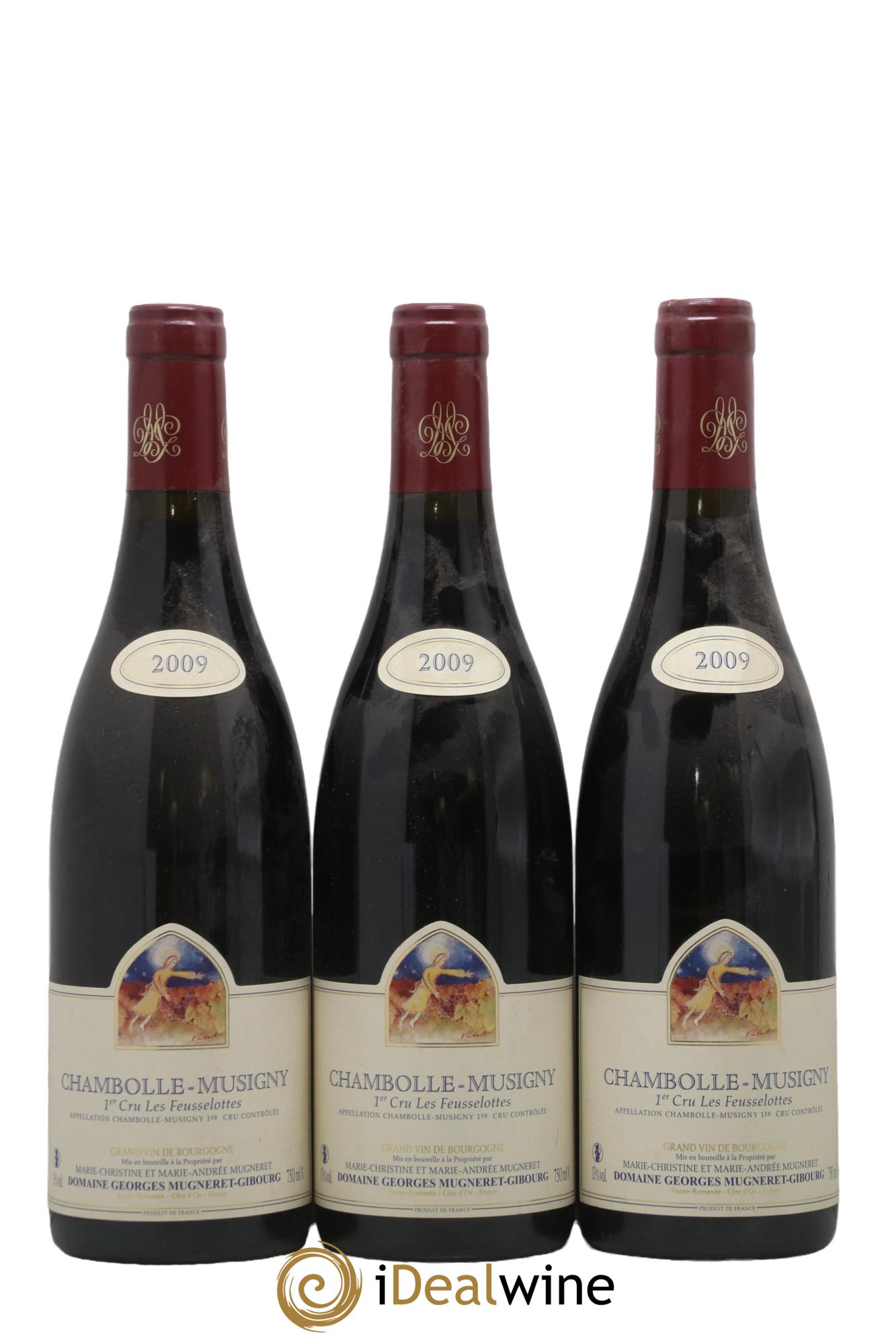 Chambolle-Musigny 1er Cru Les Feusselottes Mugneret-Gibourg (Domaine) 2009 - Lot de 3 bouteilles - 0