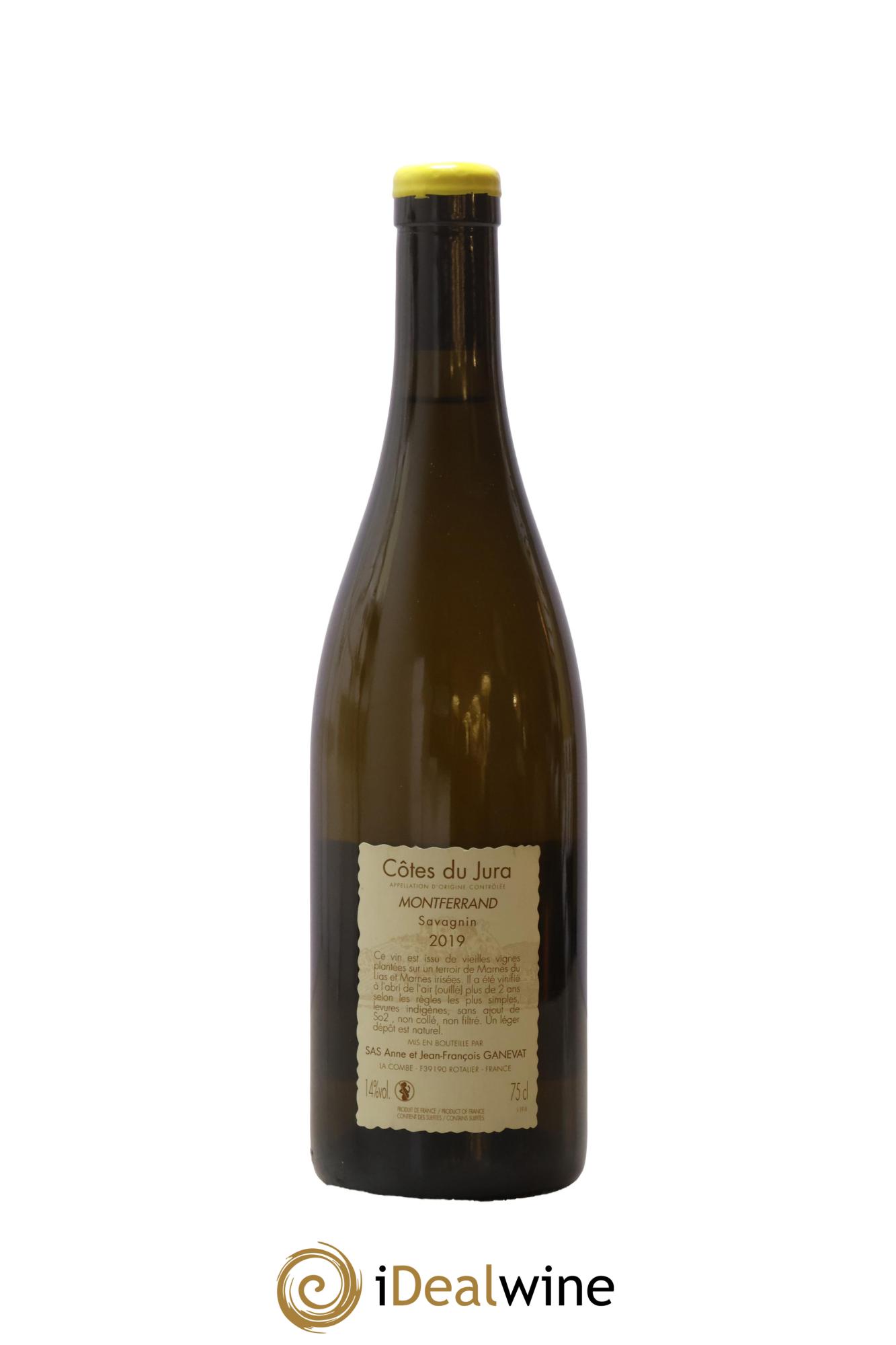 Côtes du Jura Montferrand savagnin Anne et Jean François Ganevat  2019 - Lotto di 1 bottiglia - 1