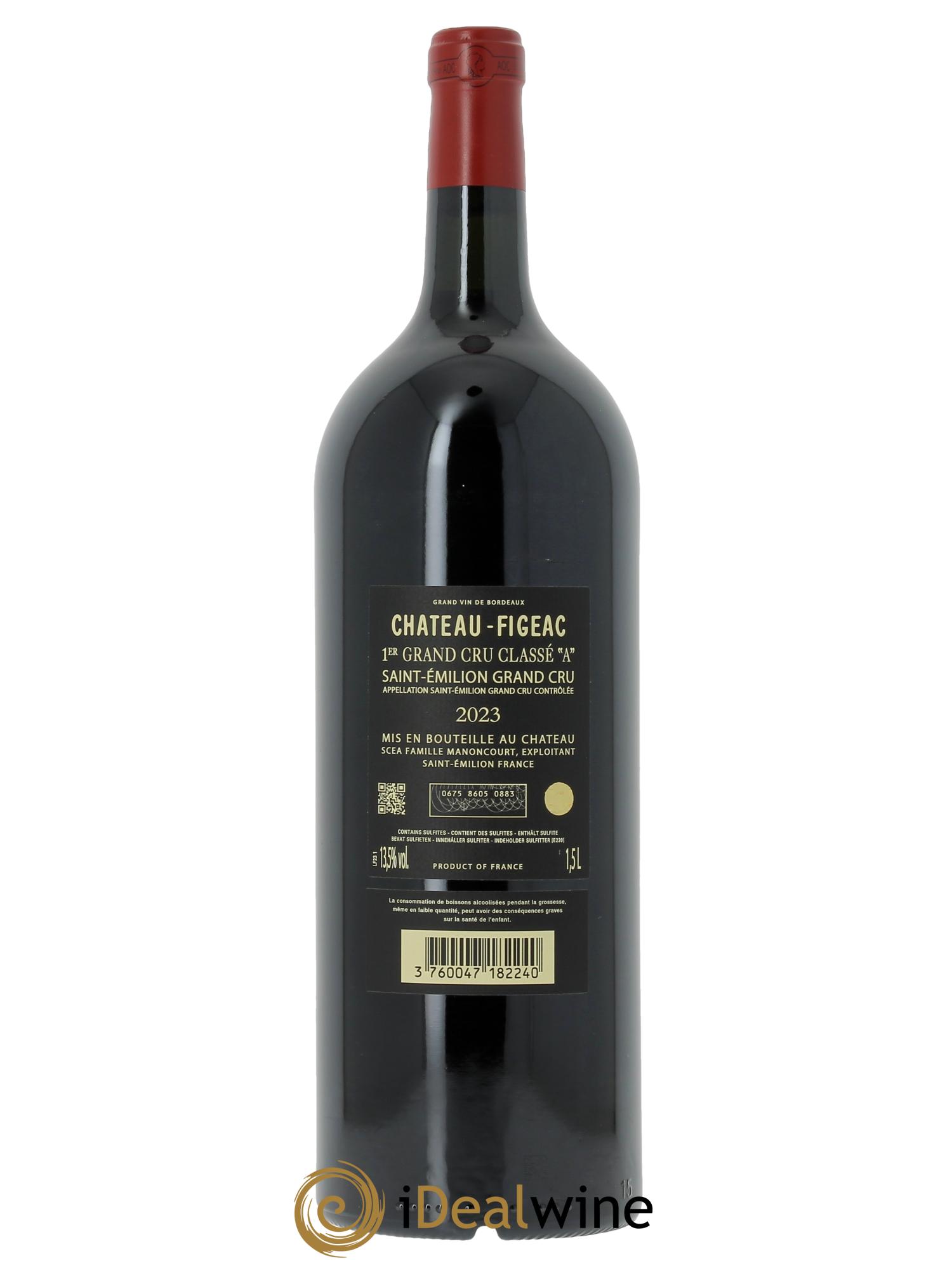 Château Figeac 1er Grand Cru Classé A (OWC if 3 mgs) 2023 - Lot of 1 magnum - 1