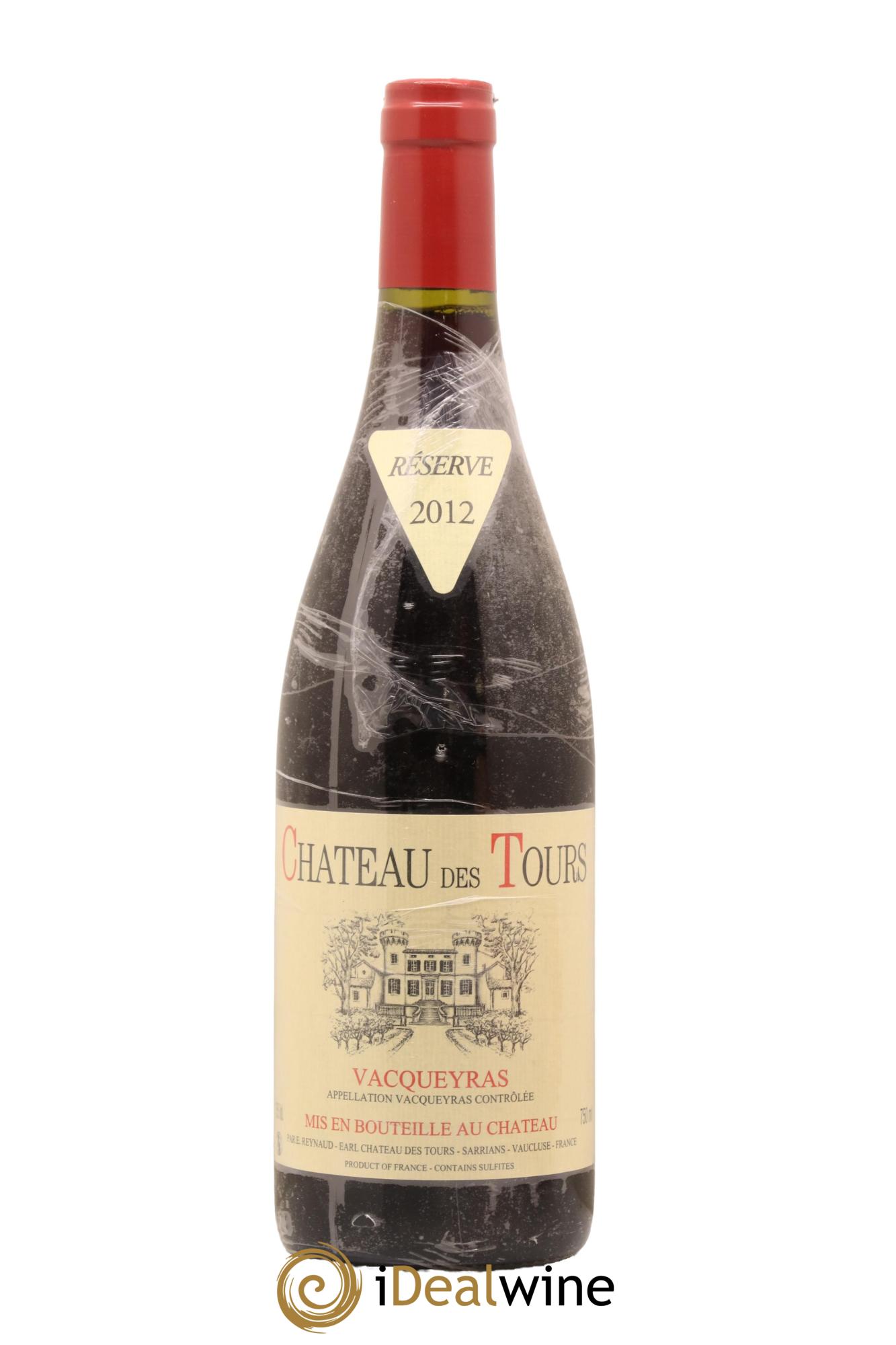 Vacqueyras Château des Tours Emmanuel Reynaud 2012 - Lot de 1 bouteille - 0