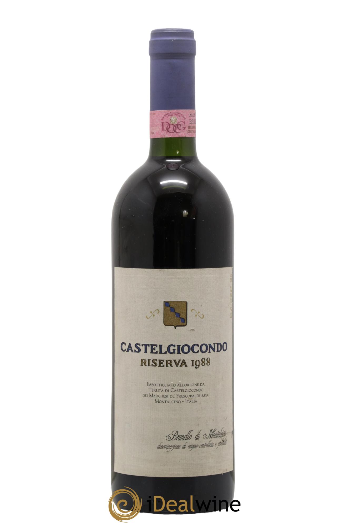 Brunello di Montalcino DOCG Riserva Castelgiocondo 1988 - Lotto di 1 bottiglia - 0
