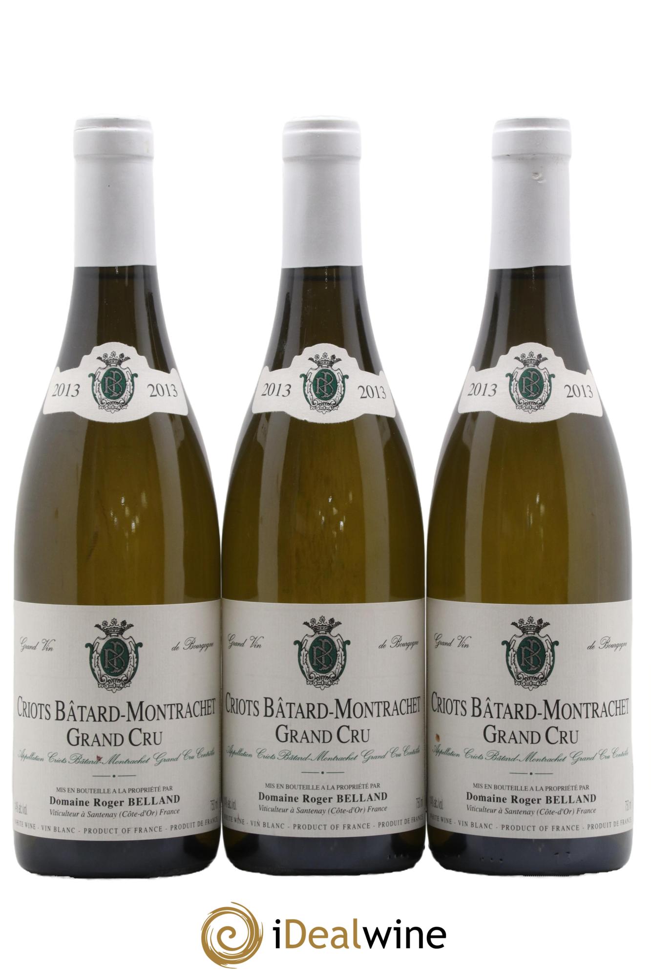 Criots-Bâtard-Montrachet Grand Cru Roger Belland (Domaine)  2013 - Lot of 3 bottles - 0