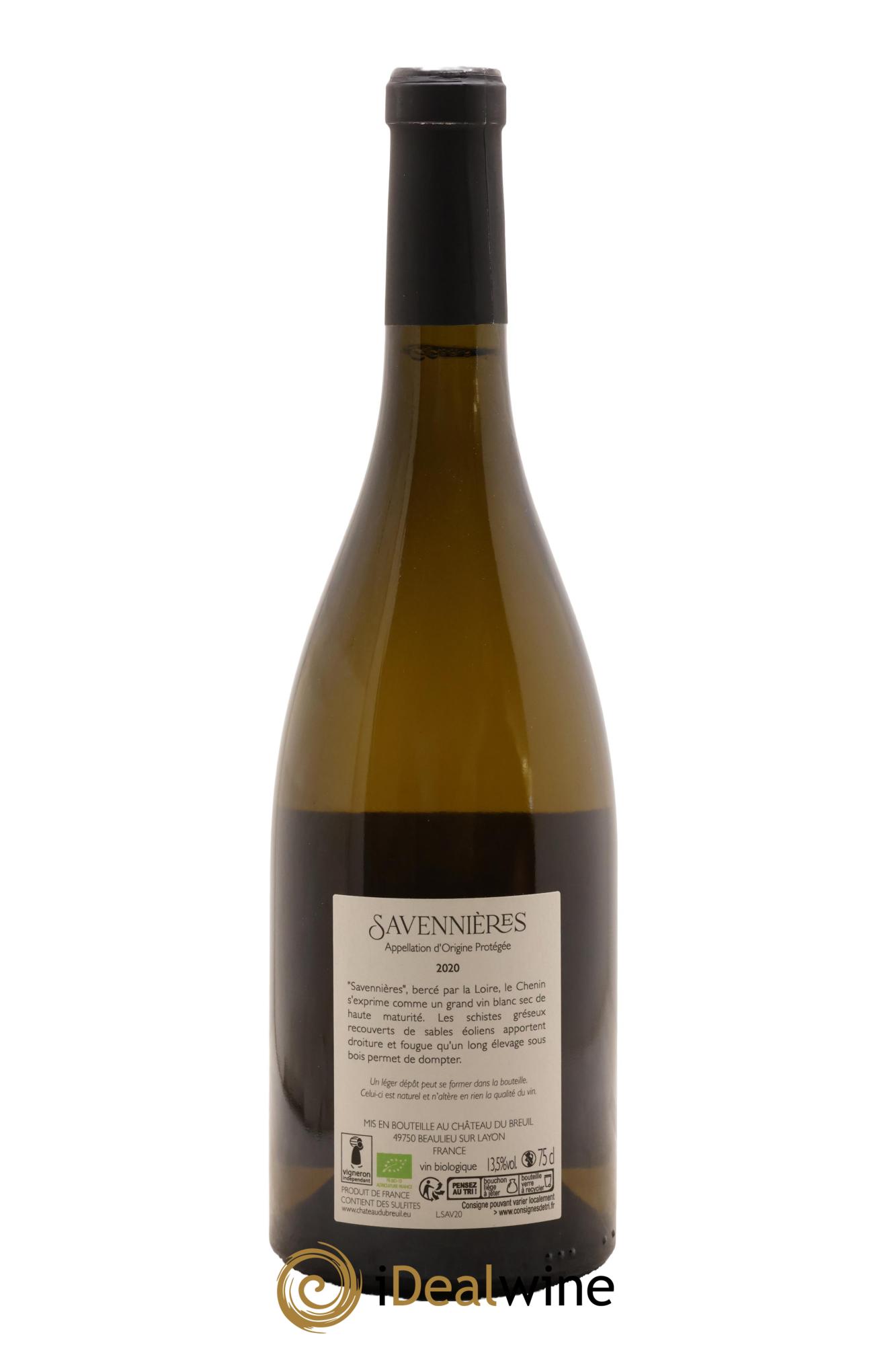 Savennières Château Du Breuil 2020 - Lot de 1 bouteille - 1