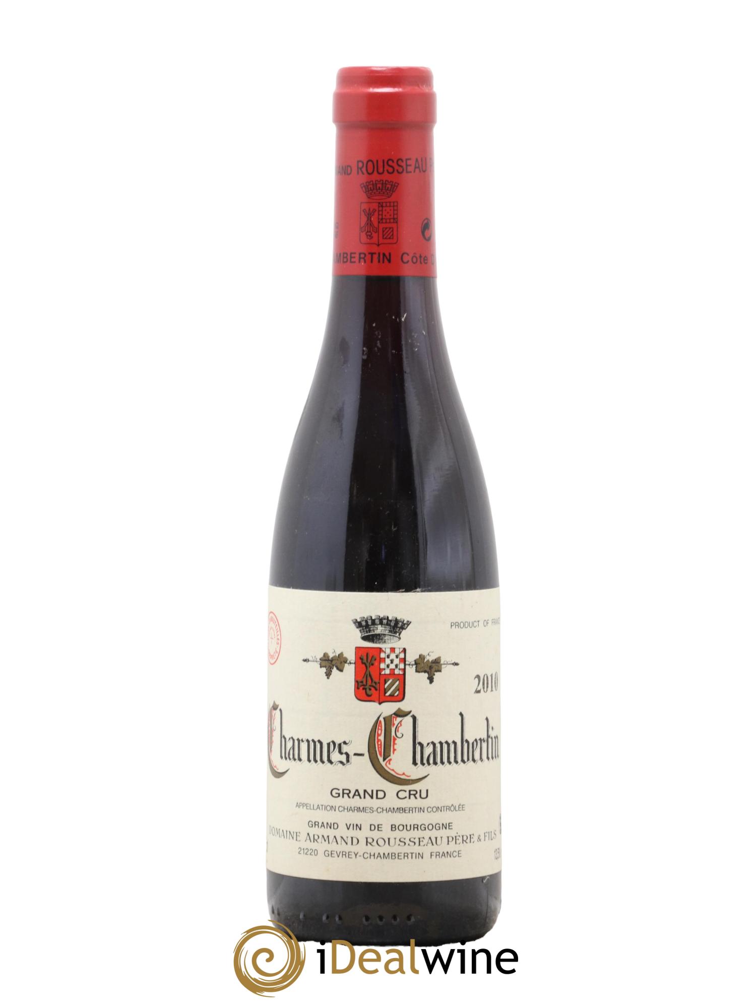 Charmes-Chambertin Grand Cru Armand Rousseau (Domaine) 2010 - Lot de 1 demi bouteille - 0
