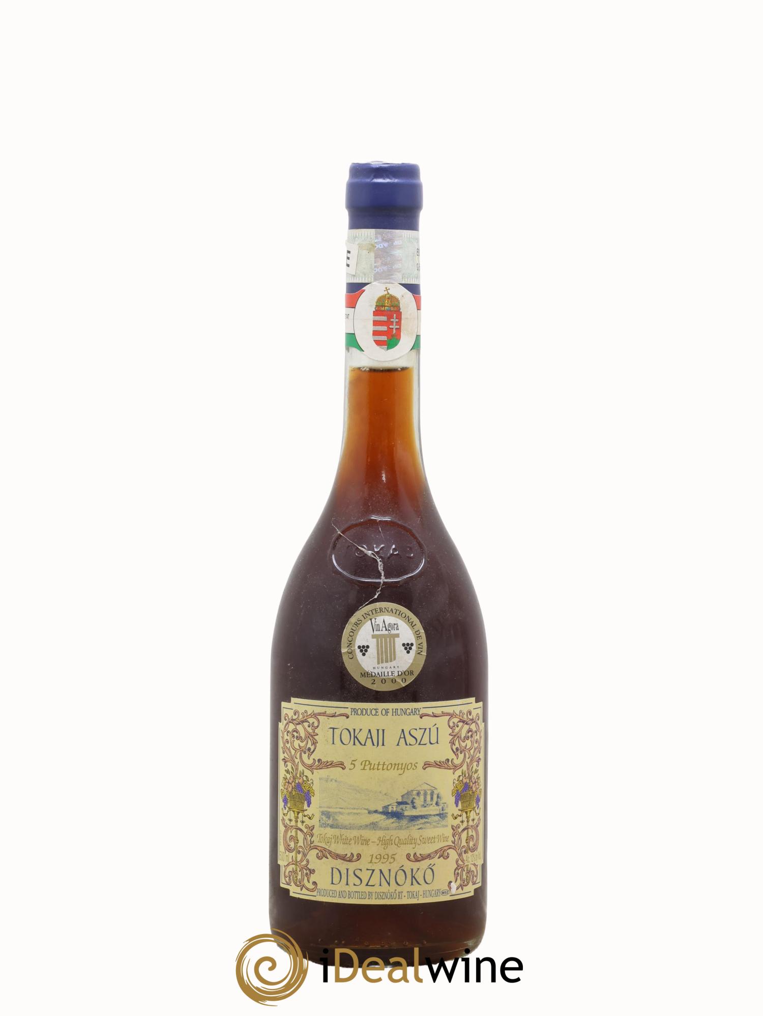 Tokaji Aszu 5 Puttonyos Disznoko (Domaine) 1995 - Lot of 1 500ml format - 0