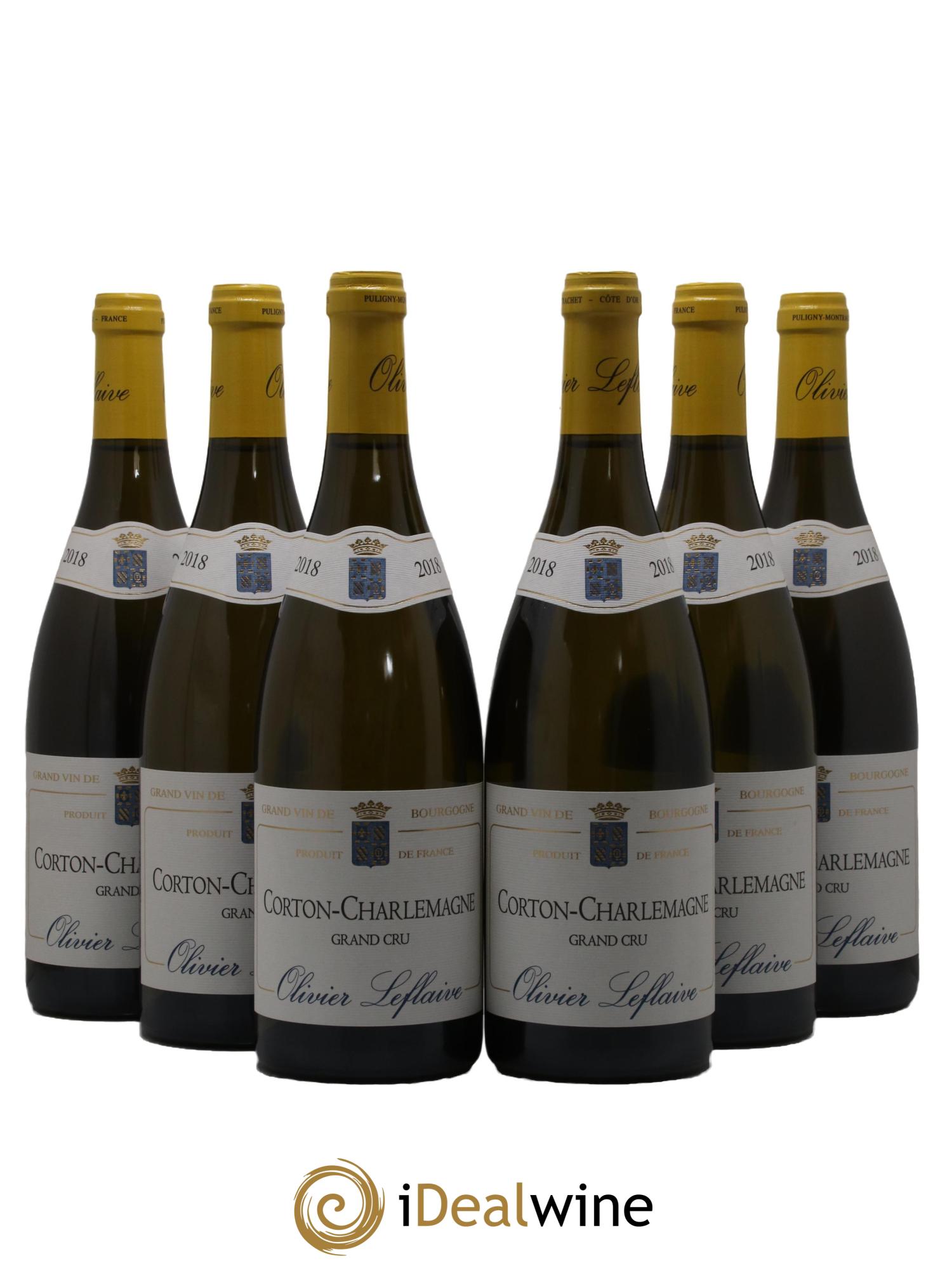 Corton-Charlemagne Grand Cru Olivier Leflaive 2018 - Lot de 6 bouteilles - 0