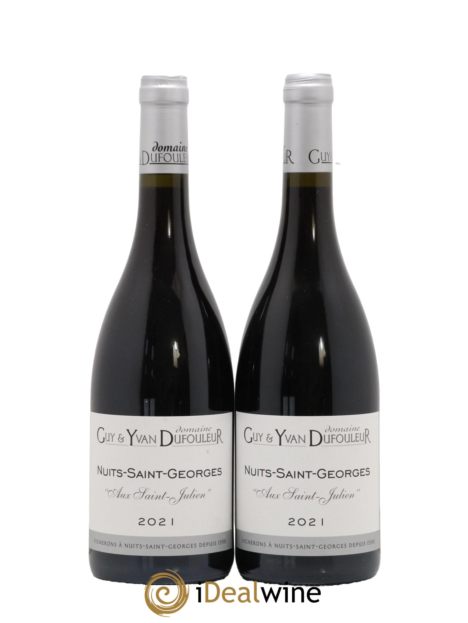 Nuits-Saint-Georges Aux Saint Julien Domaine Guy et Yvan Dufouleur 2021 - Lot de 2 bouteilles - 0
