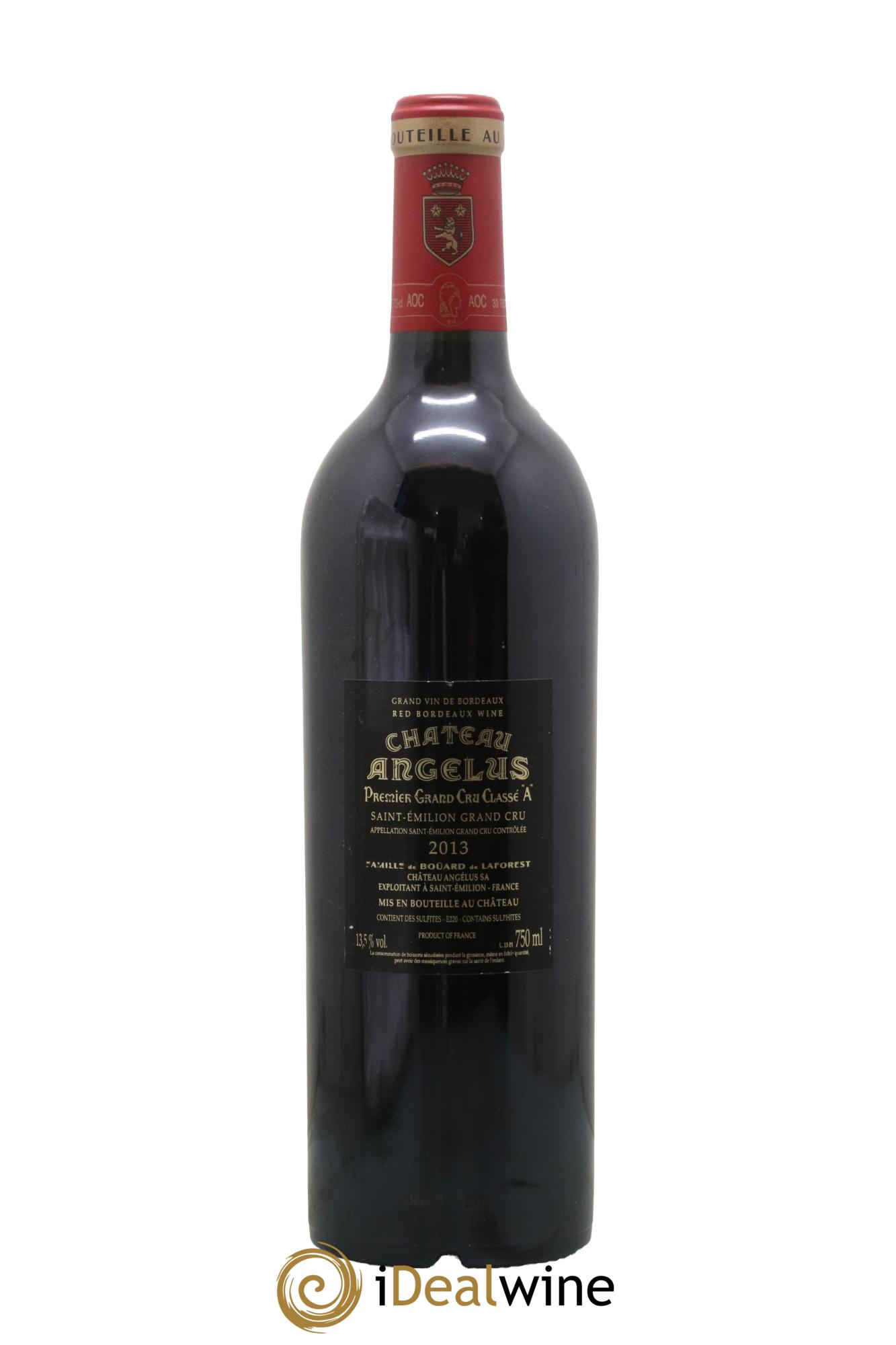 Château Angélus 1er Grand Cru Classé A 2013 - Lot de 1 bouteille - 1