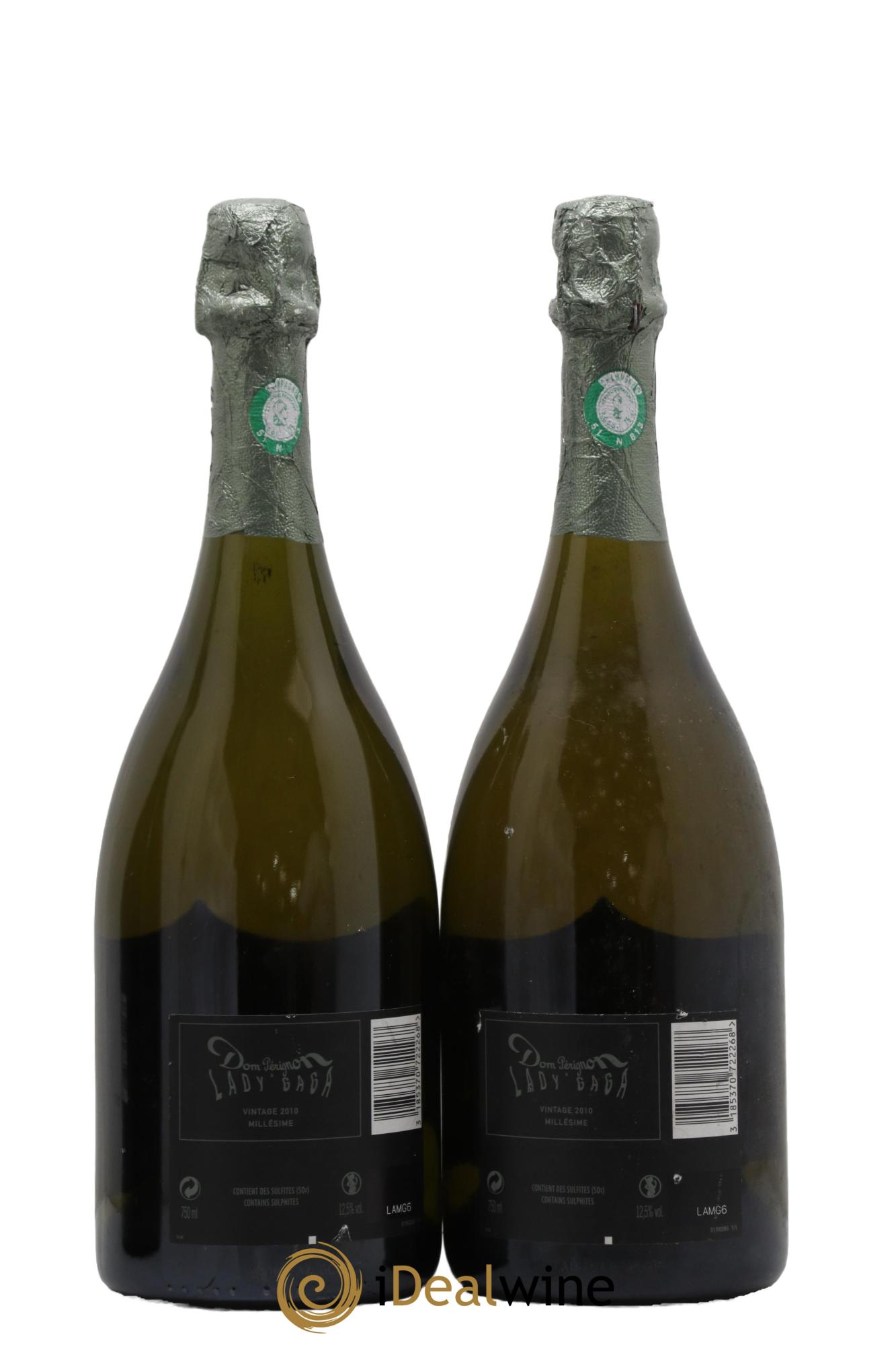Vintage Edition Limitée Lady Gaga Dom Pérignon 2010 - Lot de 2 bouteilles - 1