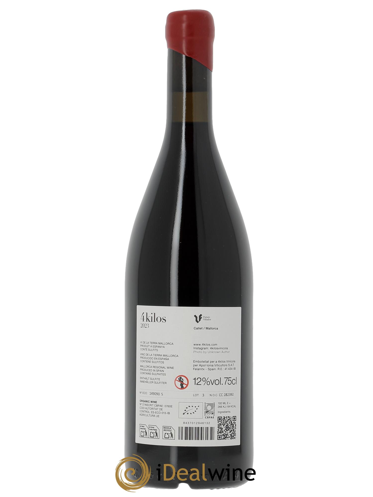 Vino de la Tierra de Mallorca 4 Kilos Vinícola 2023 - Lot of 1 bottle - 1