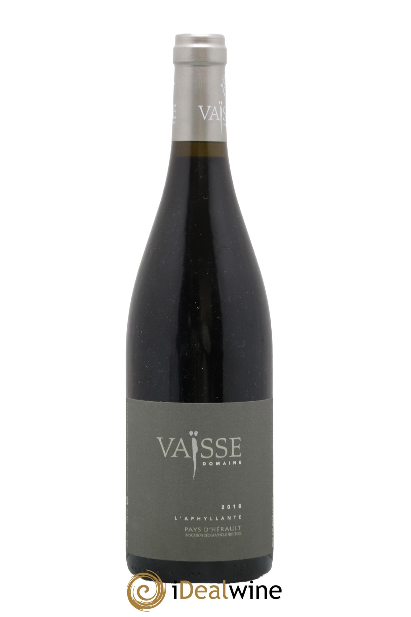 Pays d'Hérault L'Aphyllante Vaisse (Domaine) 2018 - Lot de 1 bouteille - 0