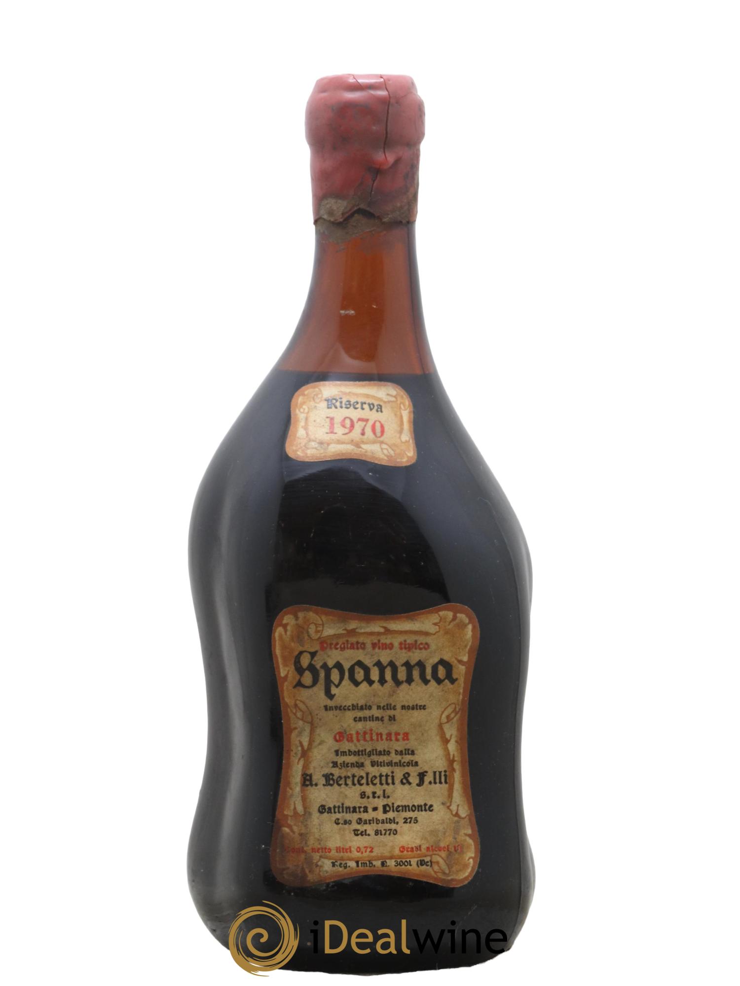 Italie Spanna Coste della Sesia Nervi Riserva Berteletti 1970 - Lot de 1 bouteille - 0