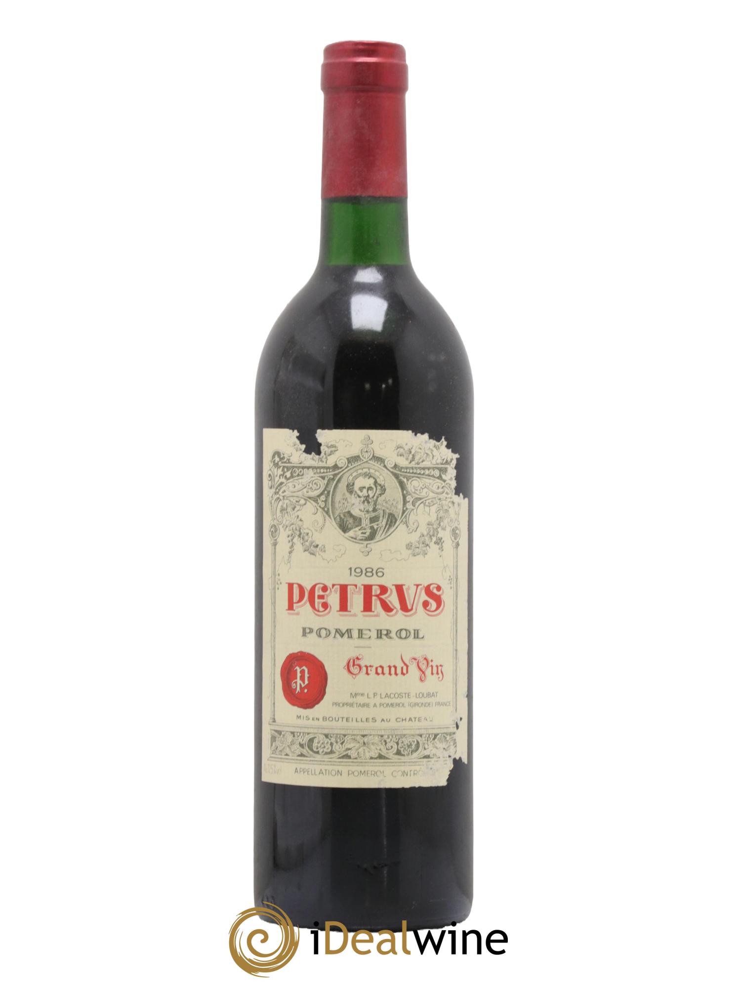 Petrus 1986 - Lot de 1 bouteille - 0