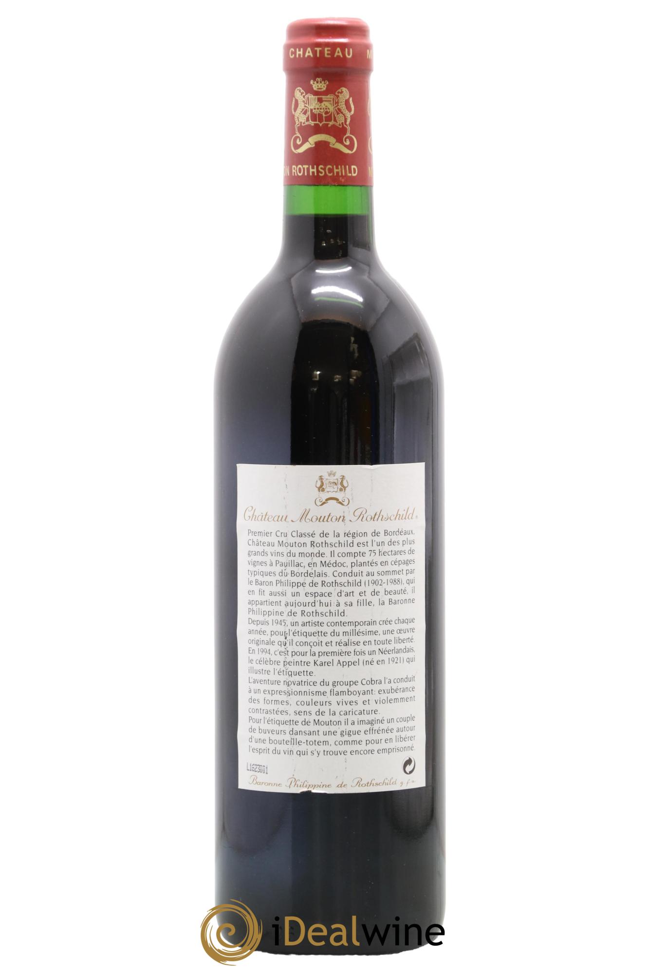 Château Mouton Rothschild 1er Grand Cru Classé 1994 - Posten von 1 Flasche - 1