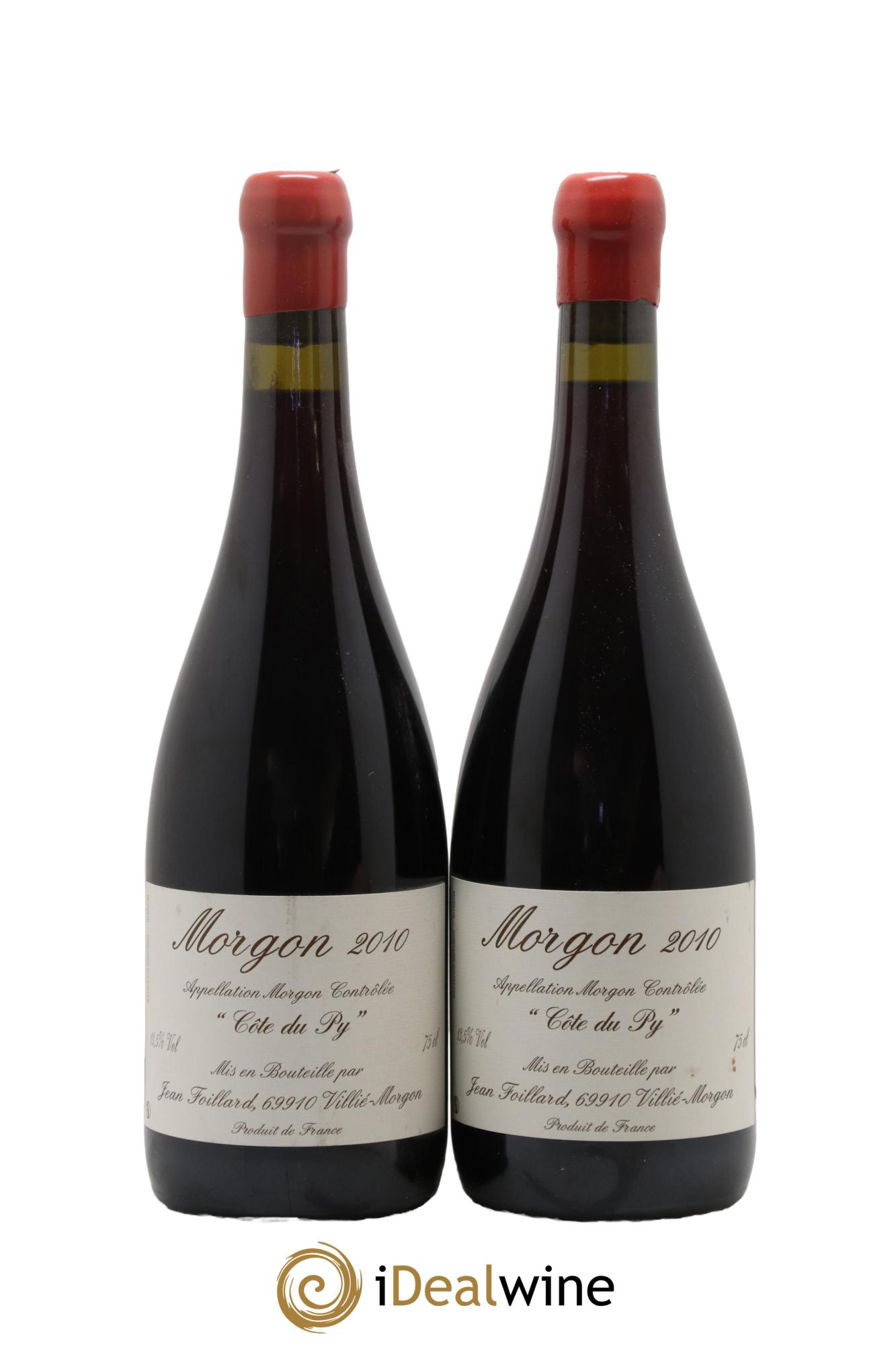 Morgon Côte du Py Jean Foillard 2010 - Lot de 2 bouteilles - 0