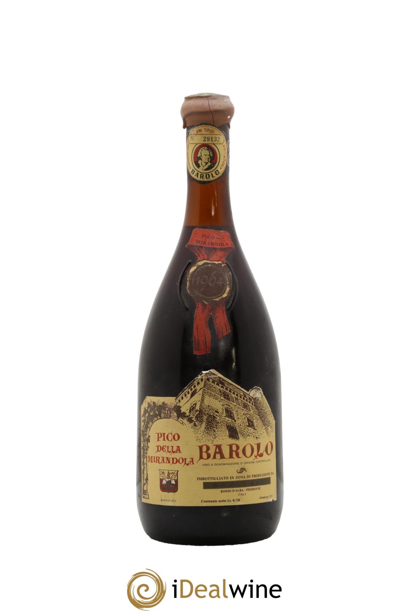 Barolo RISERVA Pico Della Mirandola 1964 - Lot de 1 bouteille - 0