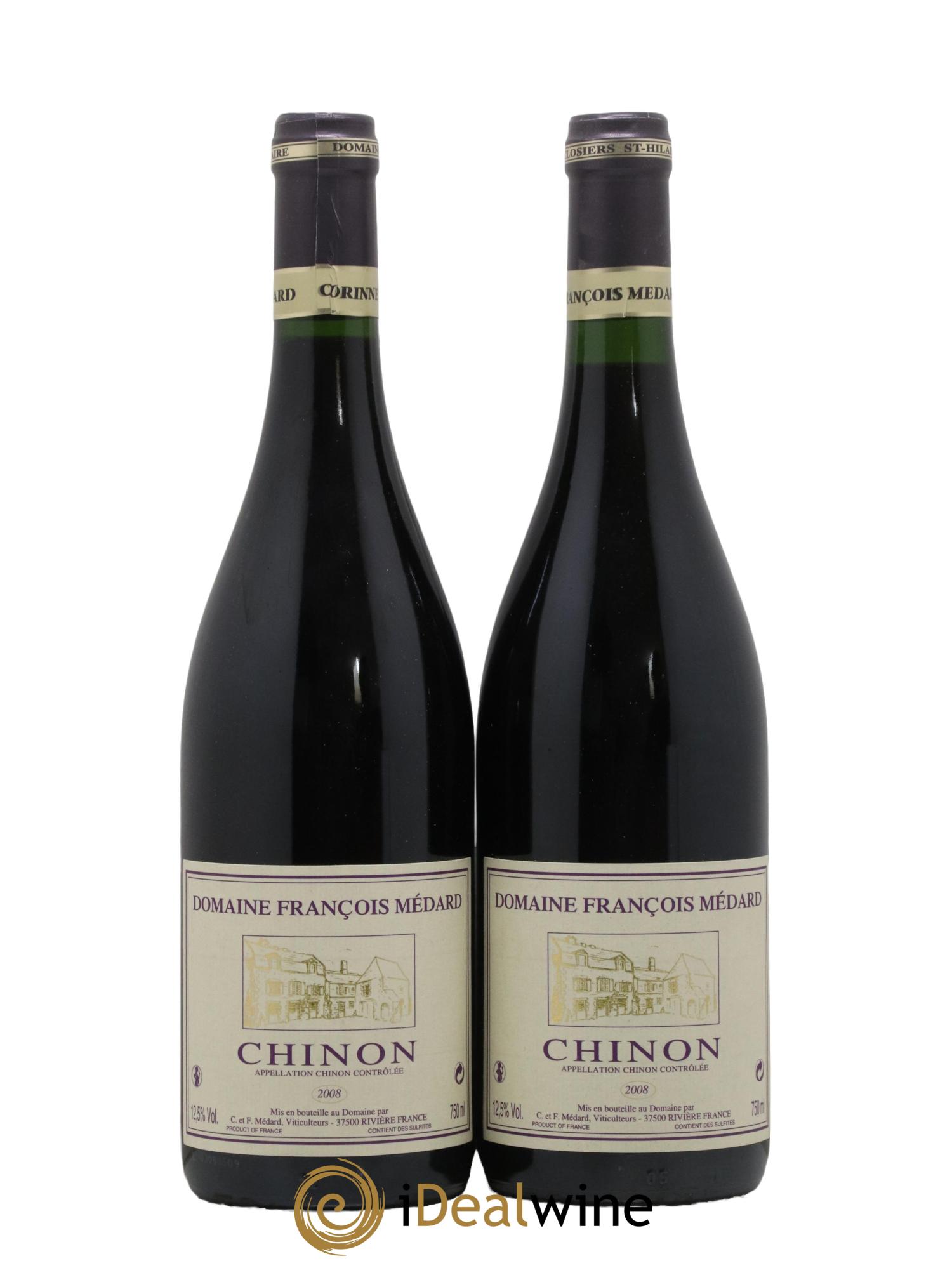 Chinon Domaine Francois Medard 2008 - Lot de 2 bouteilles - 0