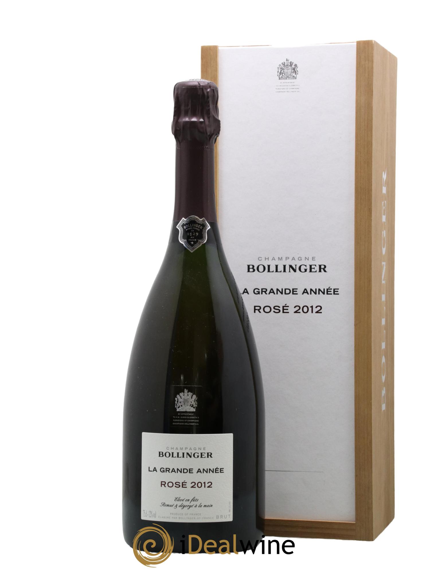 Grande Année Brut Bollinger 2012 - Lot de 1 bouteille - 0