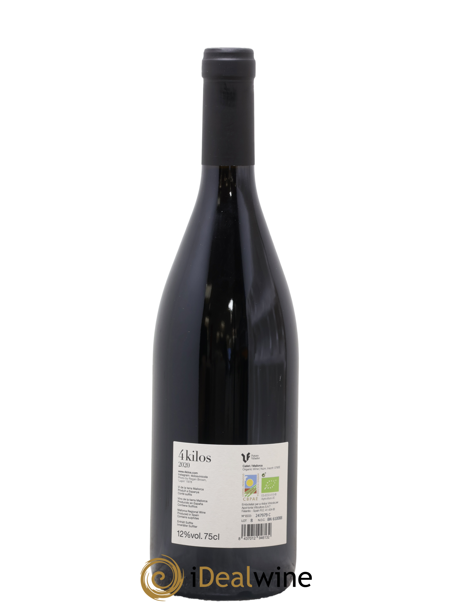 Vino de la Tierra de Mallorca 4 Kilos Vinícola 2020 - Posten von 1 Flasche - 1