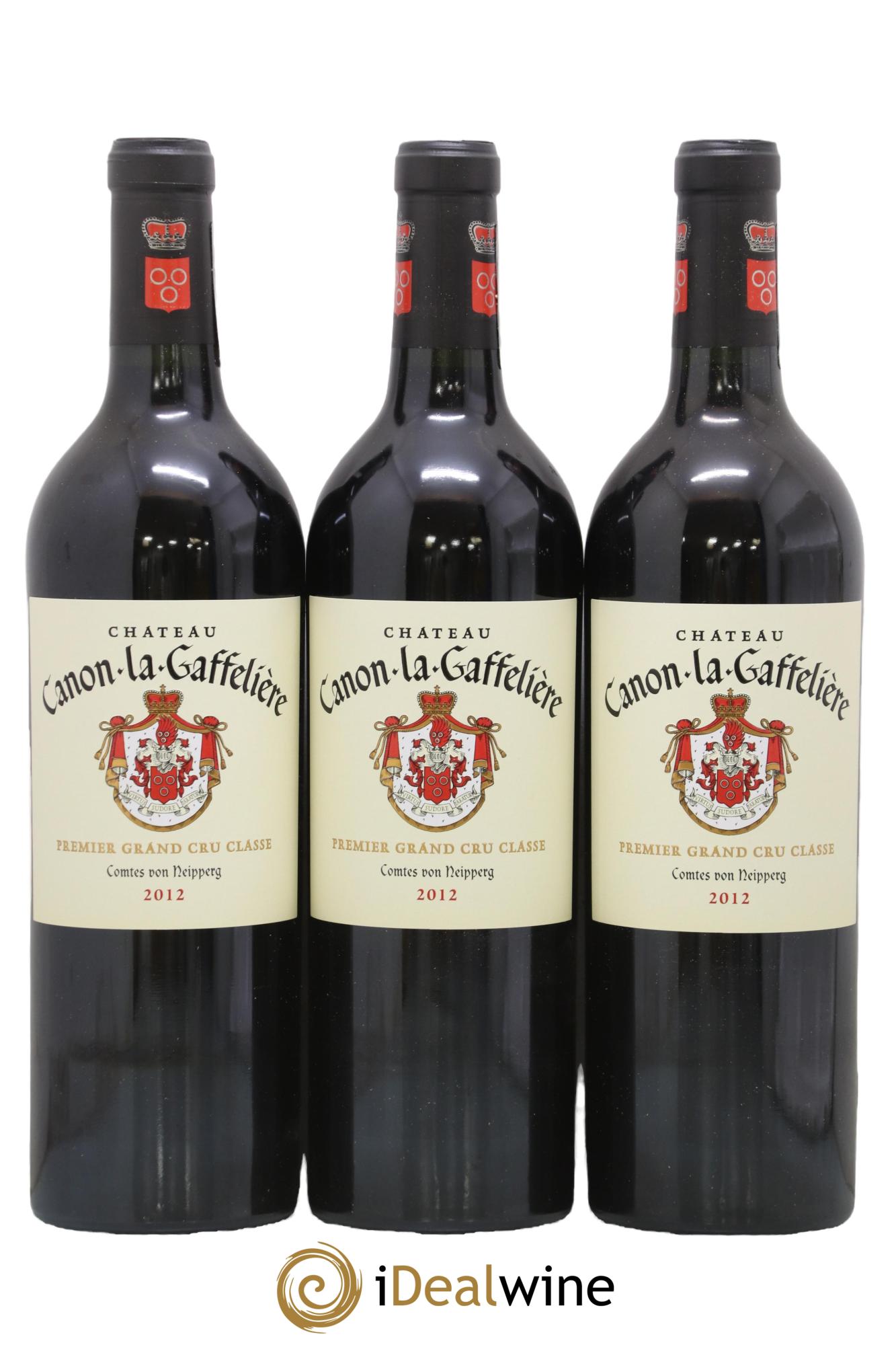 Château Canon la Gaffelière 1er Grand Cru Classé B 2012 - Lot de 3 bouteilles - 0