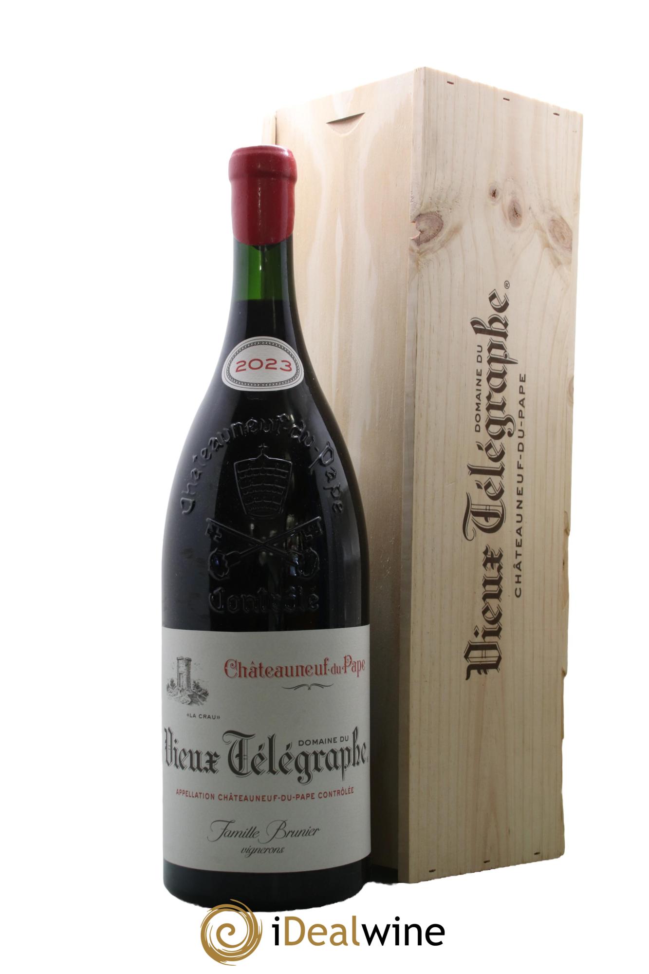 Châteauneuf-du-Pape Vieux Télégraphe (Domaine du) Vignobles Brunier 2023 - Lot de 1 double magnum - 0