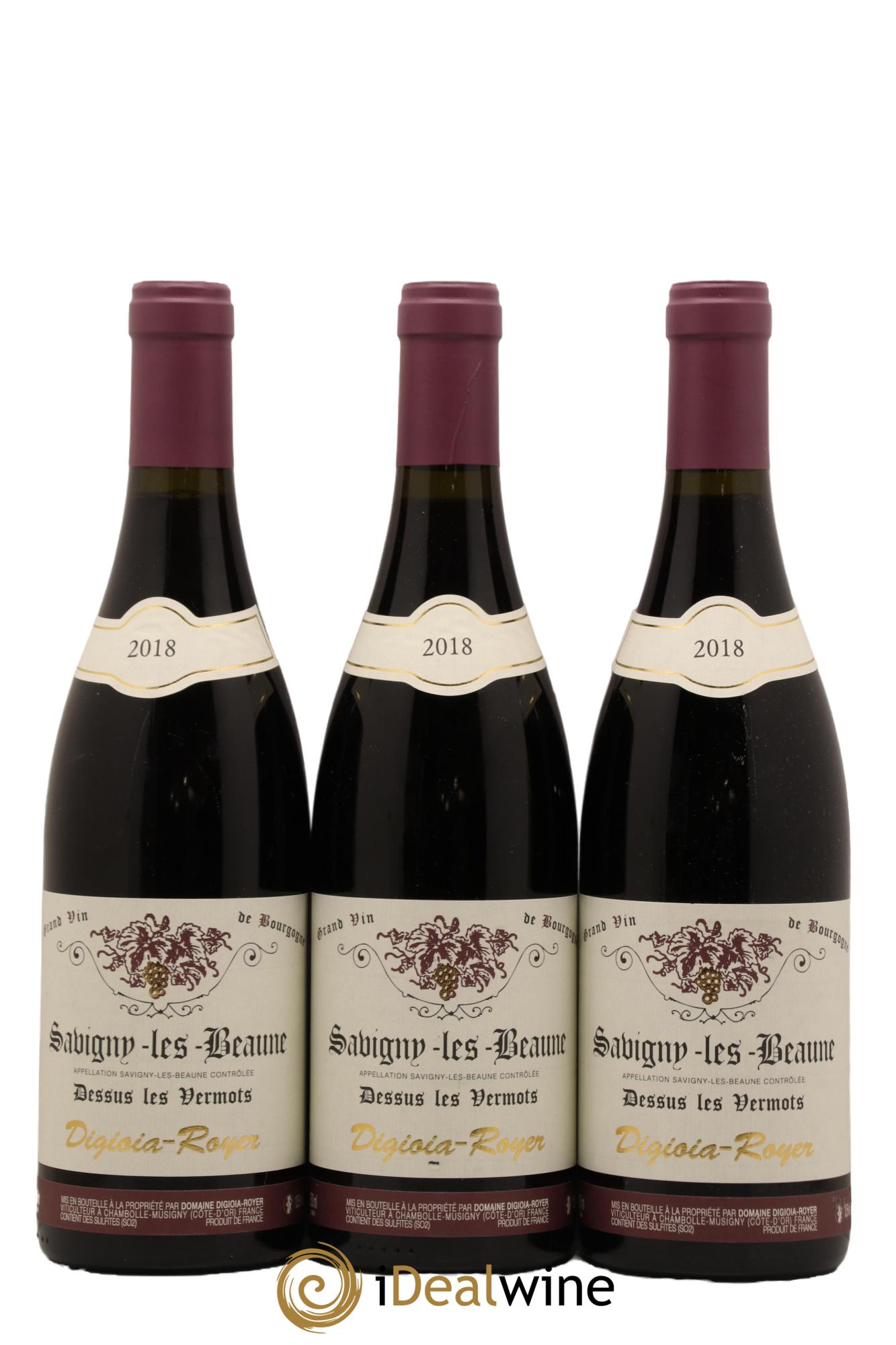 Savigny-lès-Beaune Dessus Vermots Domaine Digioia Royer 2018 - Lot de 3 bouteilles - 0