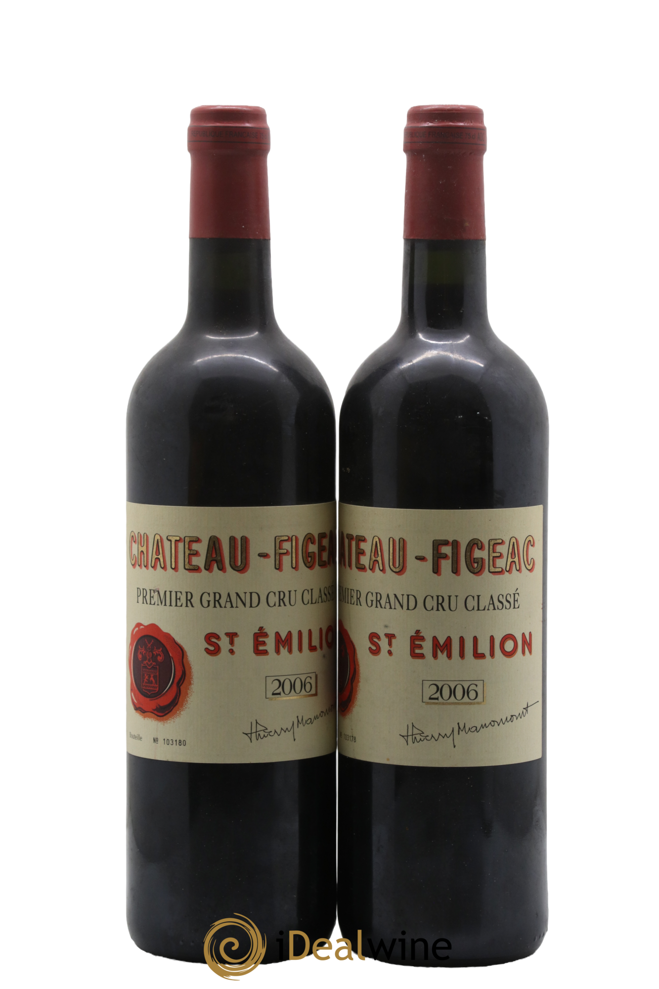 Château Figeac 1er Grand Cru Classé A 2006 - Lot de 2 bouteilles - 0