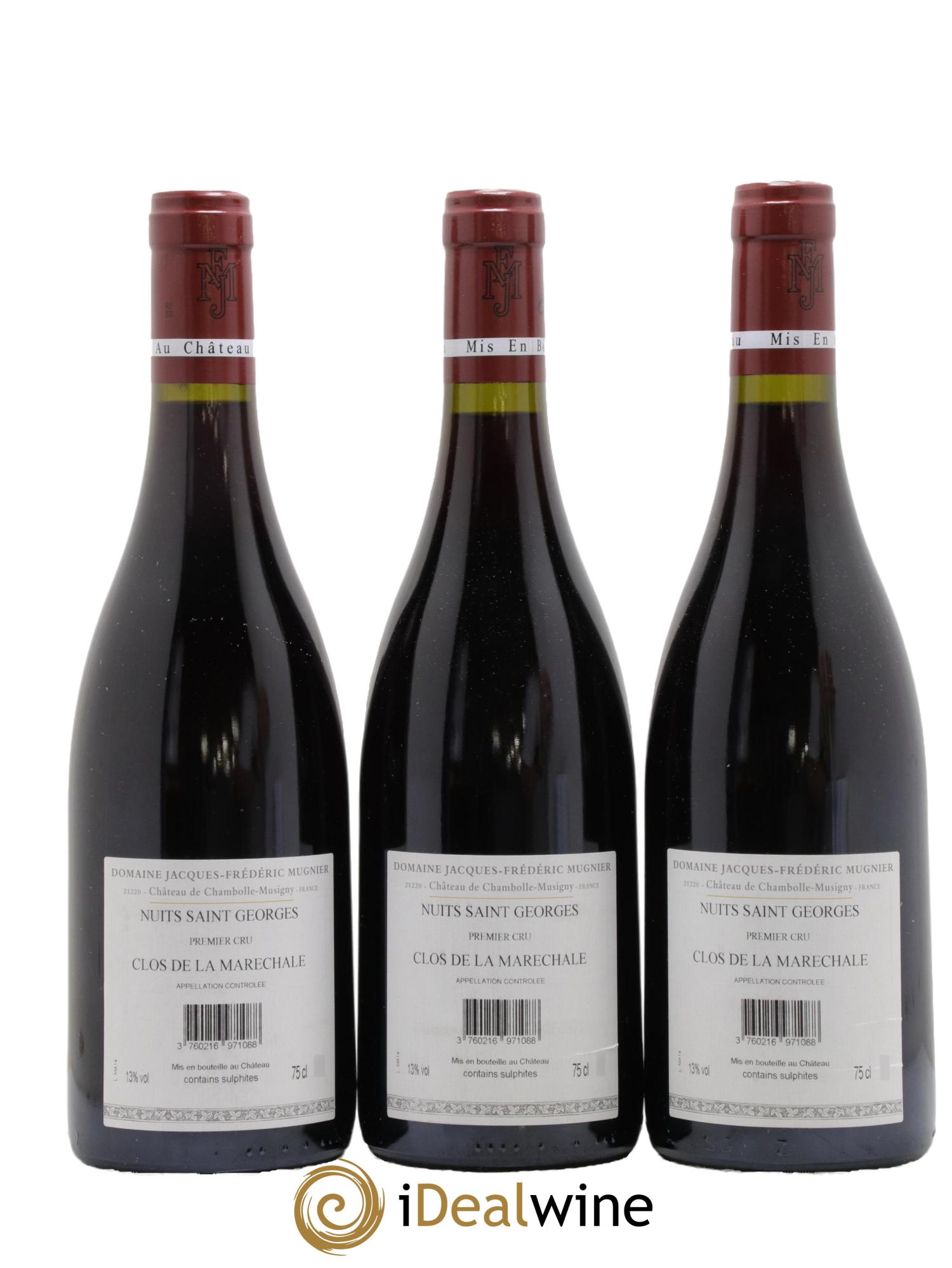Nuits-Saint-Georges 1er Cru Clos de La Maréchale Jacques-Frédéric Mugnier 2014 - Lot de 3 bouteilles - 1